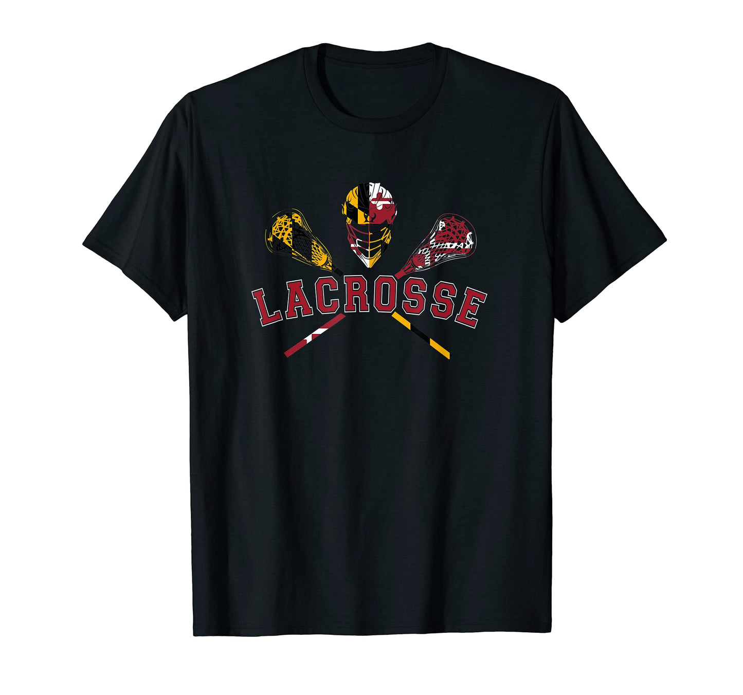 Maryland Lacrosse Gift Dad Sticks T-Shirt - Fun Novelty Design Unisex - T-Shirt, Sweatshirt, Hoodie