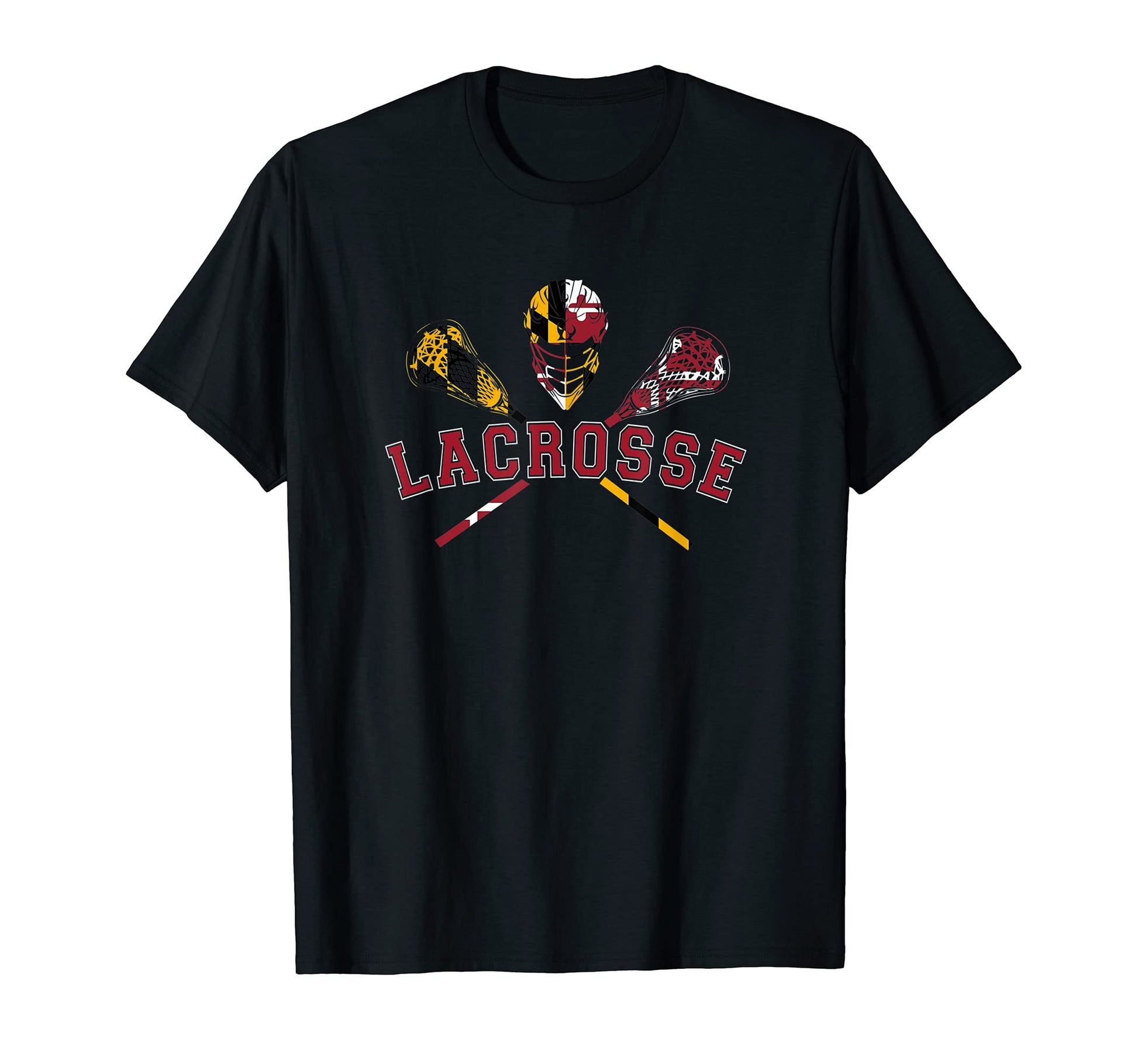 Maryland Lacrosse Gift Dad Sticks T-Shirt - Fun Novelty Design Unisex - T-Shirt, Sweatshirt, Hoodie