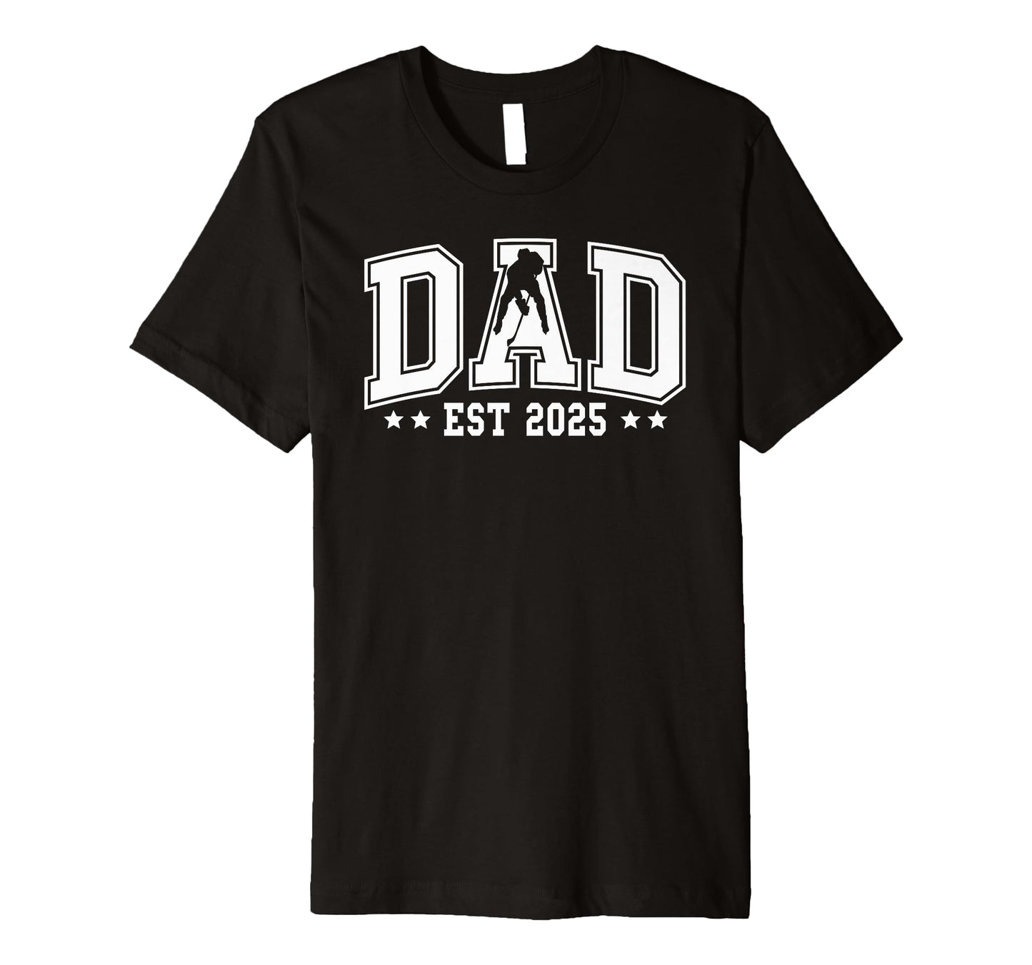Mens Dad Est 2025 Ice Hockey New Dad T-Shirt - Custom Art Print Men Women - T-Shirt, Sweatshirt, Hoodie
