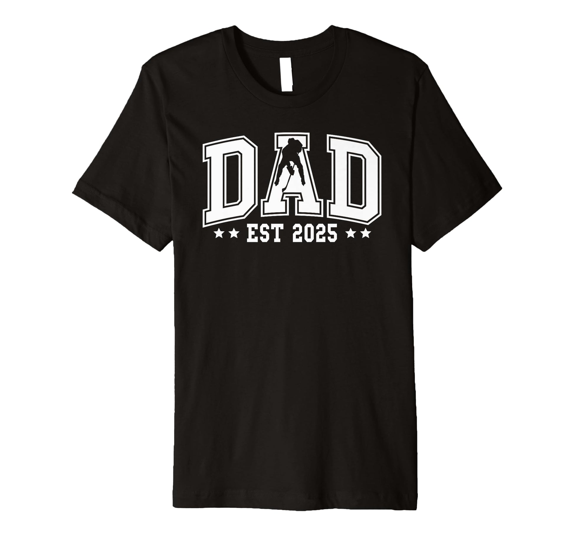 Mens Dad Est 2025 Ice Hockey New Dad T-Shirt - Custom Art Print Men Women - T-Shirt, Sweatshirt, Hoodie