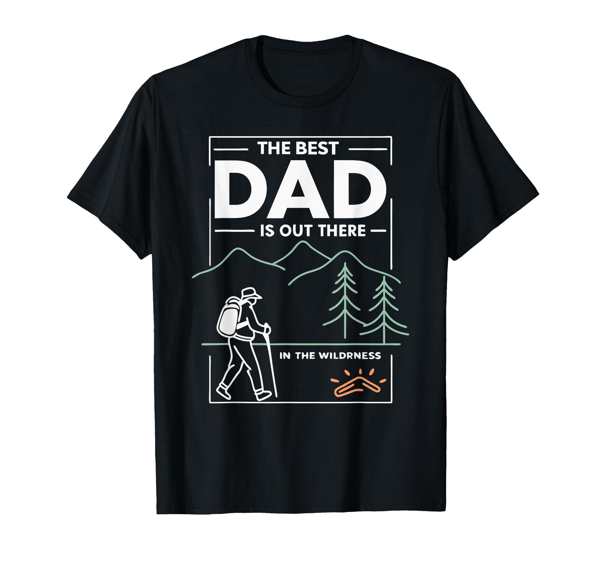 Best Dad Modern Fathers Day Camping T-Shirt - Aesthetic Graphic Men Women - T-Shirt, Sweatshirt, Hoodie