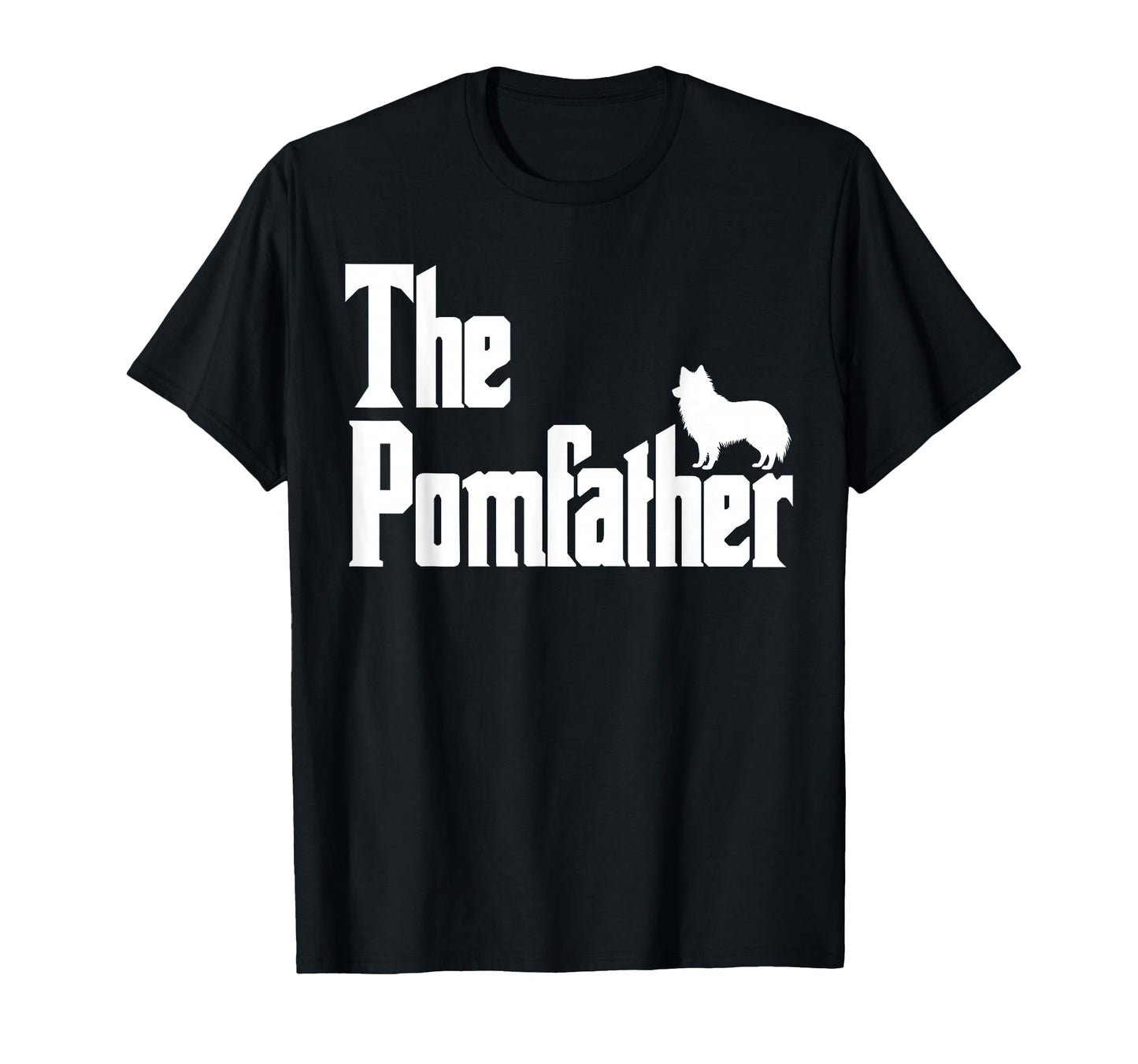 Pomfather Funny Pomeranian Dog Dad T-Shirt - Custom Art Print for Adults - T-Shirt, Sweatshirt, Hoodie