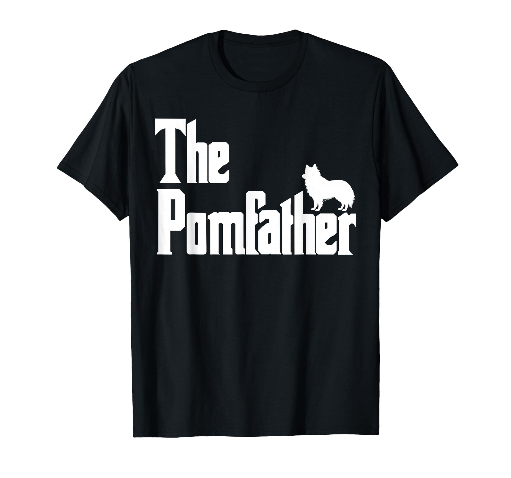 Pomfather Funny Pomeranian Dog Dad T-Shirt - Custom Art Print for Adults - T-Shirt, Sweatshirt, Hoodie