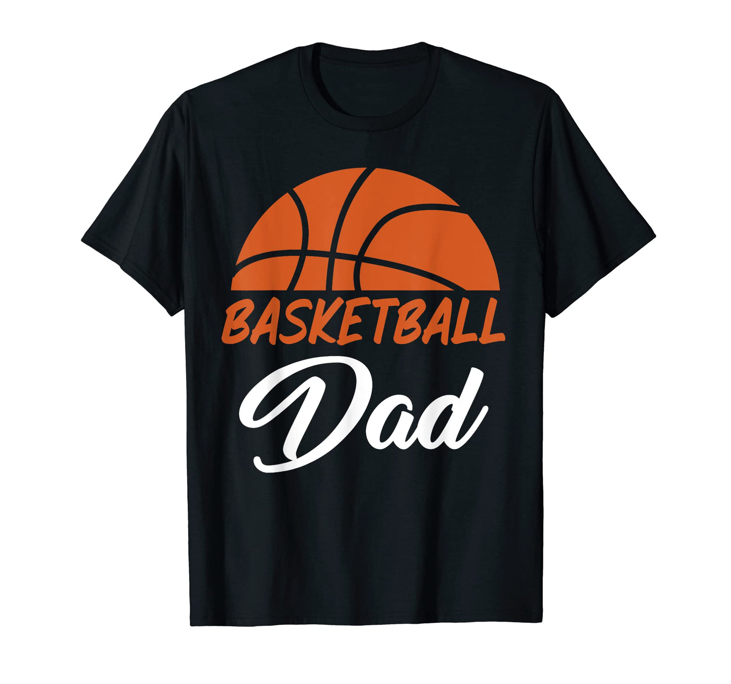 Basketball Dad Word Letter Basketball T-Shirt - Minimalist Print Unisex - T-Shirt, Sweatshirt, Hoodie