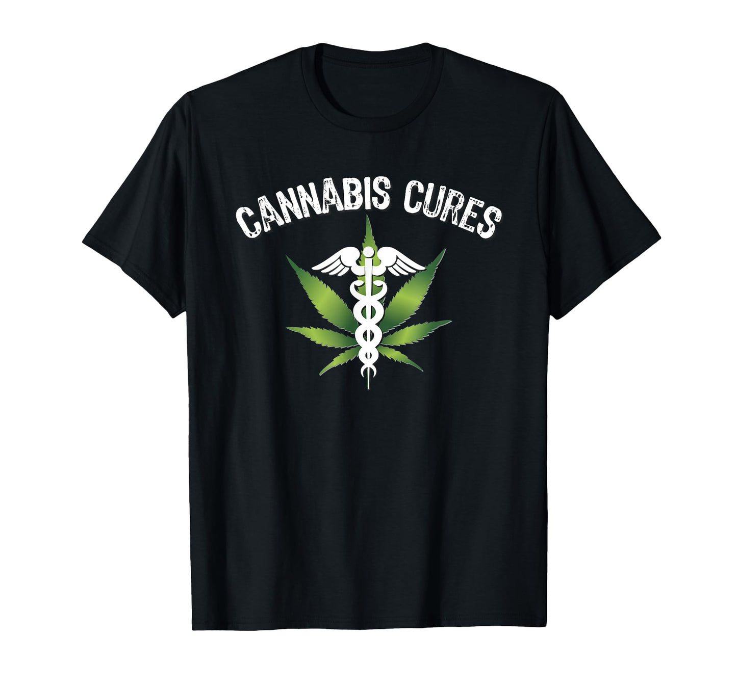 Prime Shop Stoner Tees Cannabis Cures T-Shirt - Unique Graphic for Adults - T-Shirt, Sweatshirt, Hoodie