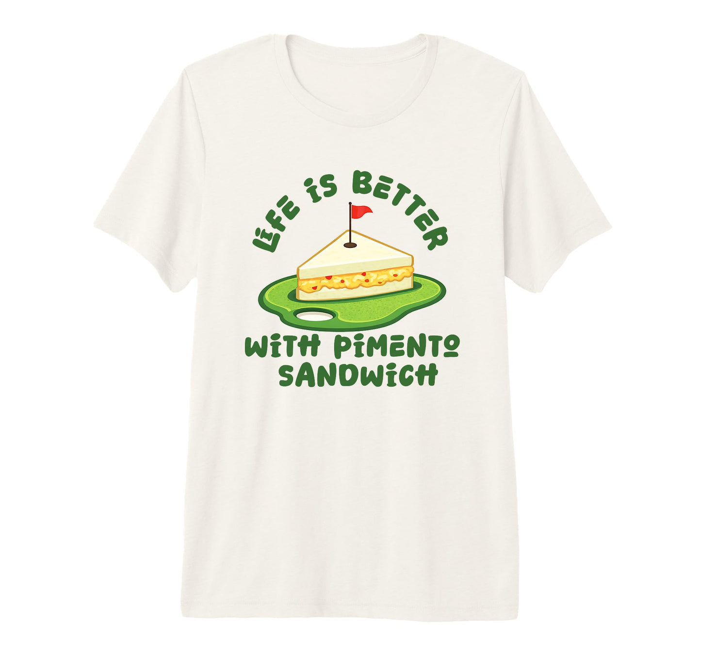 Pimento Cheese Sandwich Golf Dad T-Shirt - Streetwear Style for Adults - T-Shirt, Sweatshirt, Hoodie