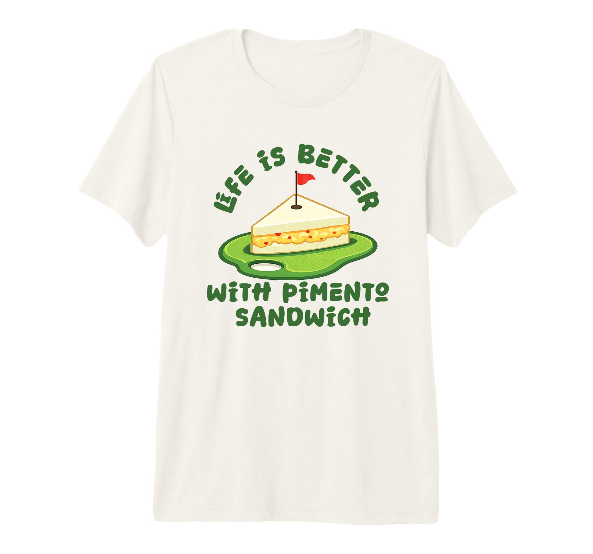 Pimento Cheese Sandwich Golf Dad T-Shirt - Streetwear Style for Adults - T-Shirt, Sweatshirt, Hoodie