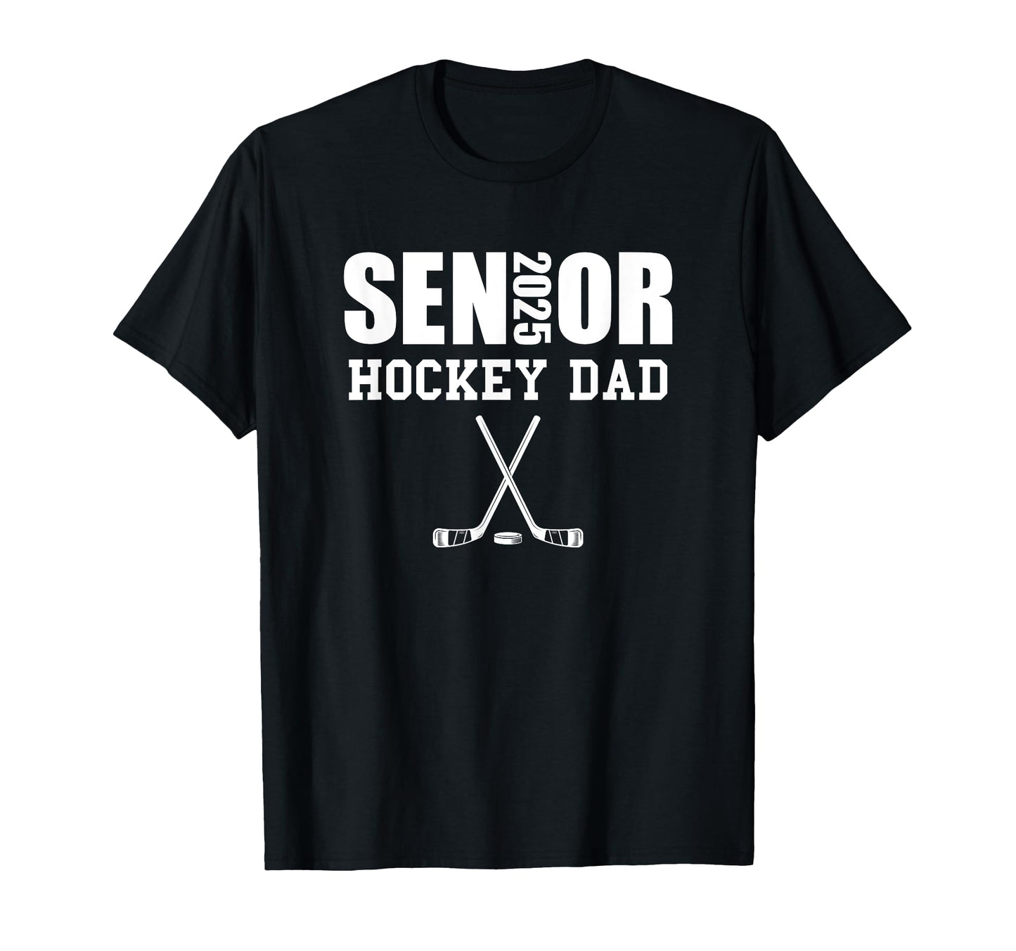 2025 Senior Hockey Dad Team Parent T-Shirt - Custom Art Print Men Women - T-Shirt, Sweatshirt, Hoodie