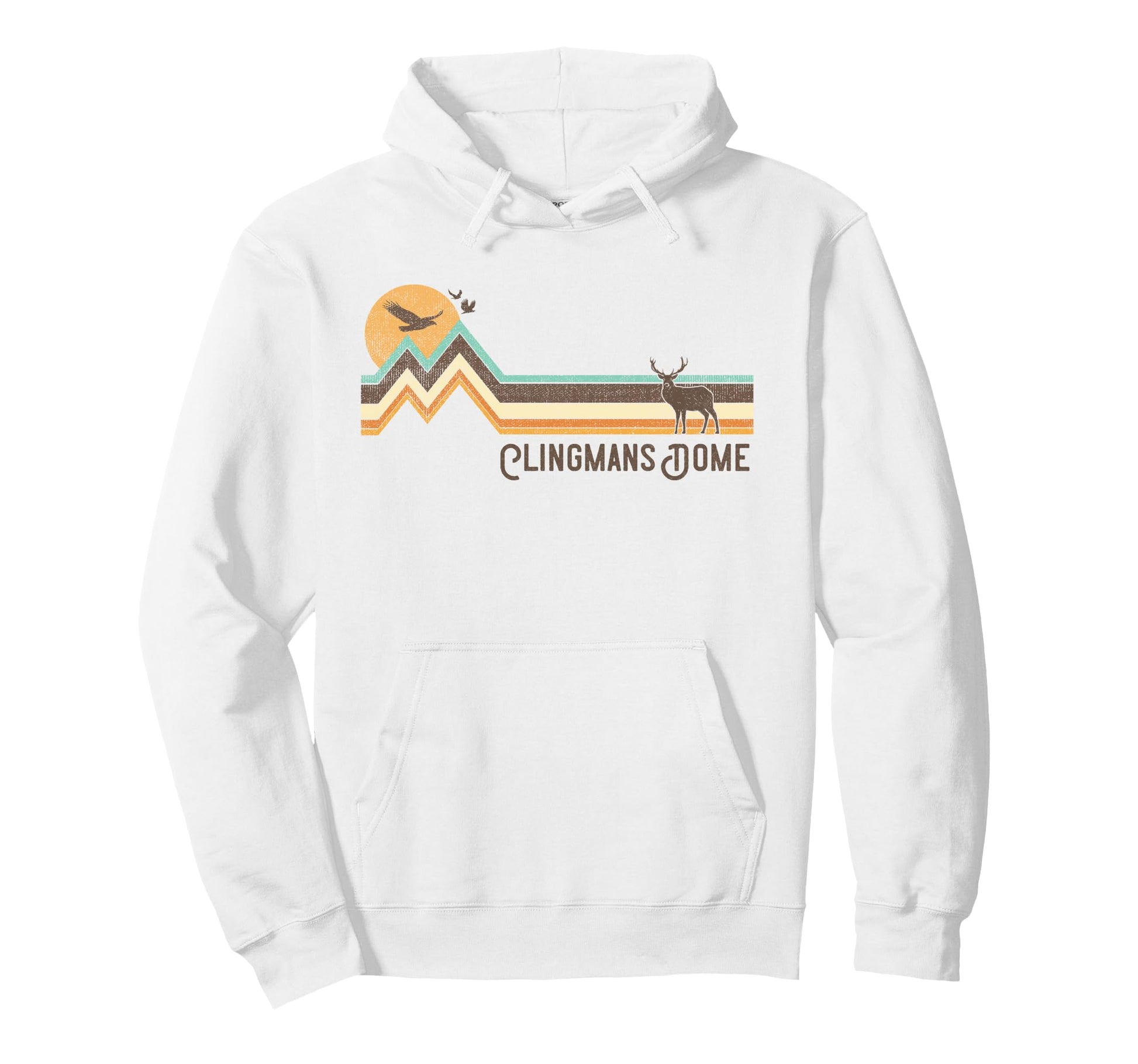 Clingmans Dome 70S 80S Hoodie - Casual Everyday Wear Men Women - T-Shirt, Sweatshirt, Hoodie