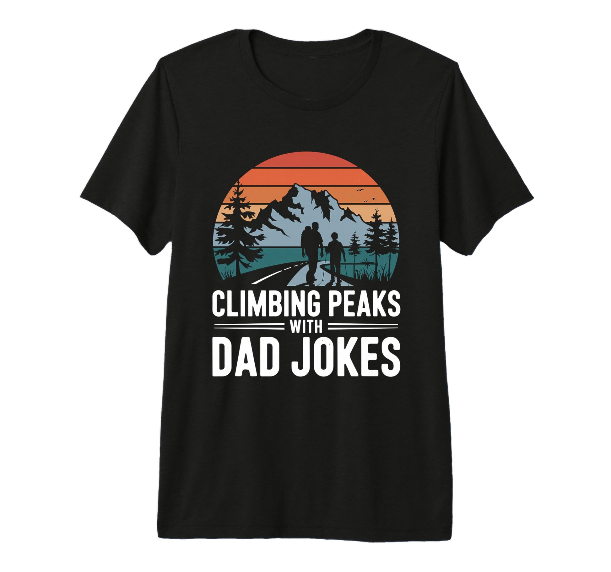 Mountain Lover Outdoor Funny Dad T-Shirt - Minimalist Print Men Women - T-Shirt, Sweatshirt, Hoodie