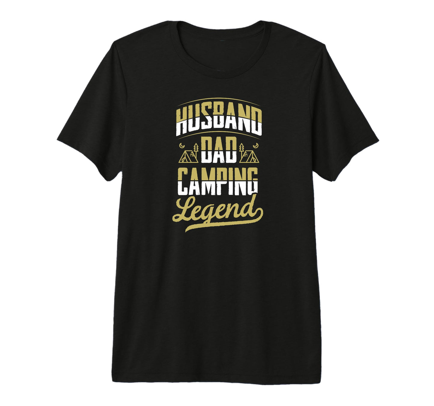 Husband Dad Camping Legend Fathers Day T-Shirt - Trendy Graphic Unisex - T-Shirt, Sweatshirt, Hoodie