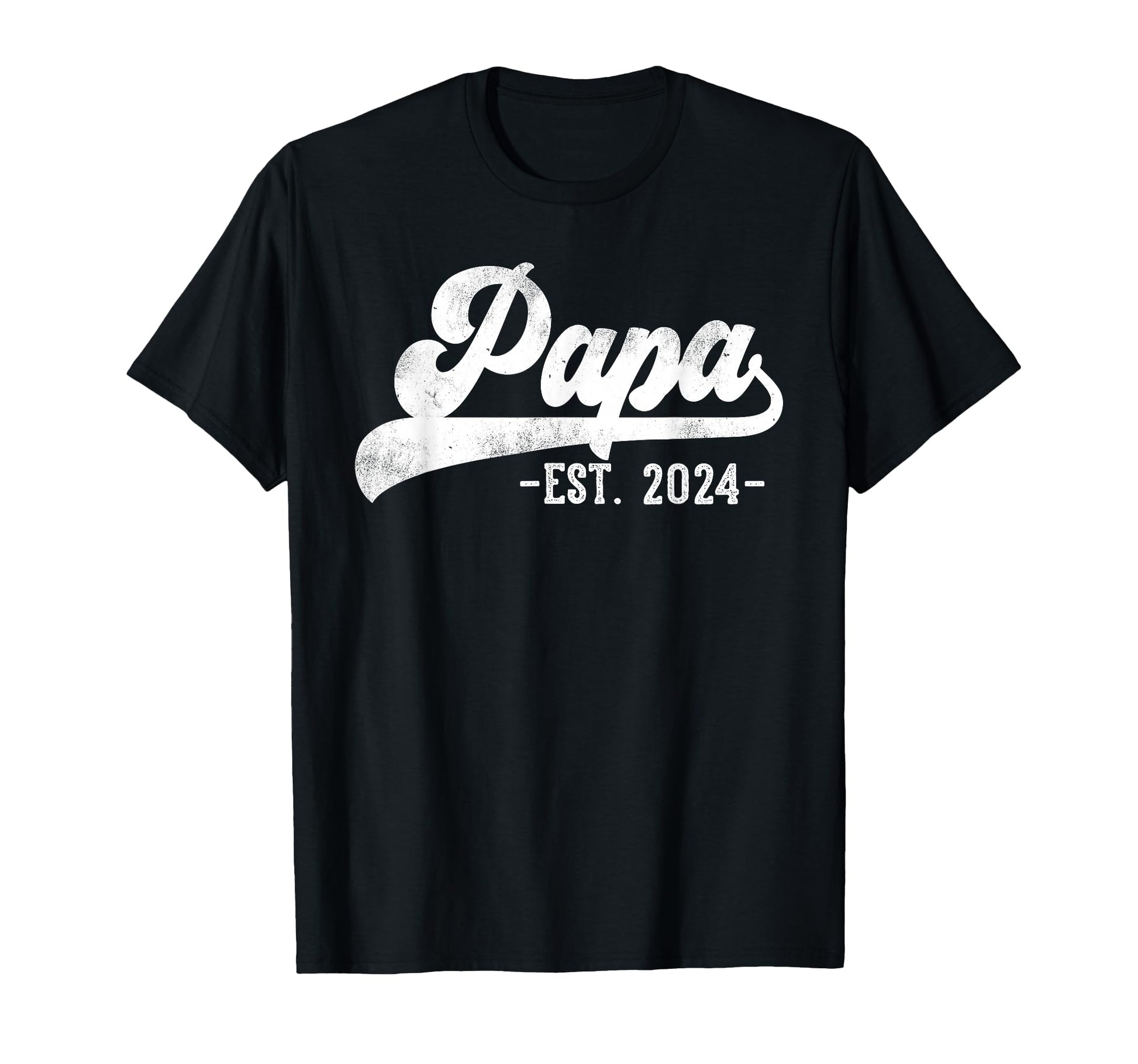 Papa Est 2024 Papa To Be Gifts New Papa T-Shirt - Trendy Graphic Unisex - T-Shirt, Sweatshirt, Hoodie