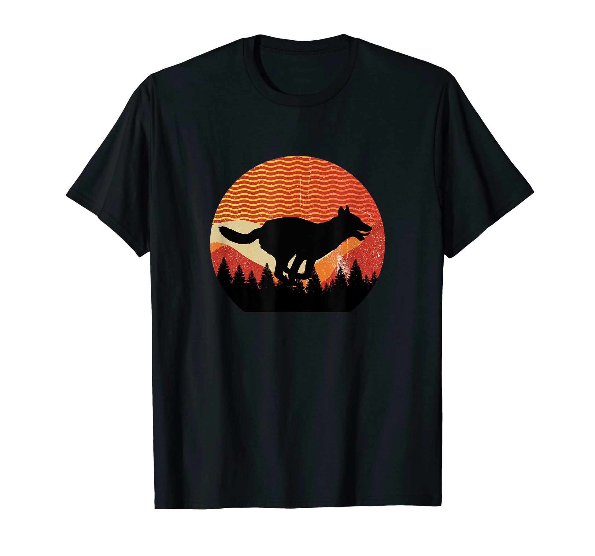 Wavy Sky Forest Dutch Shepherd Dog T-Shirt - Streetwear Style for Adults - T-Shirt, Sweatshirt, Hoodie