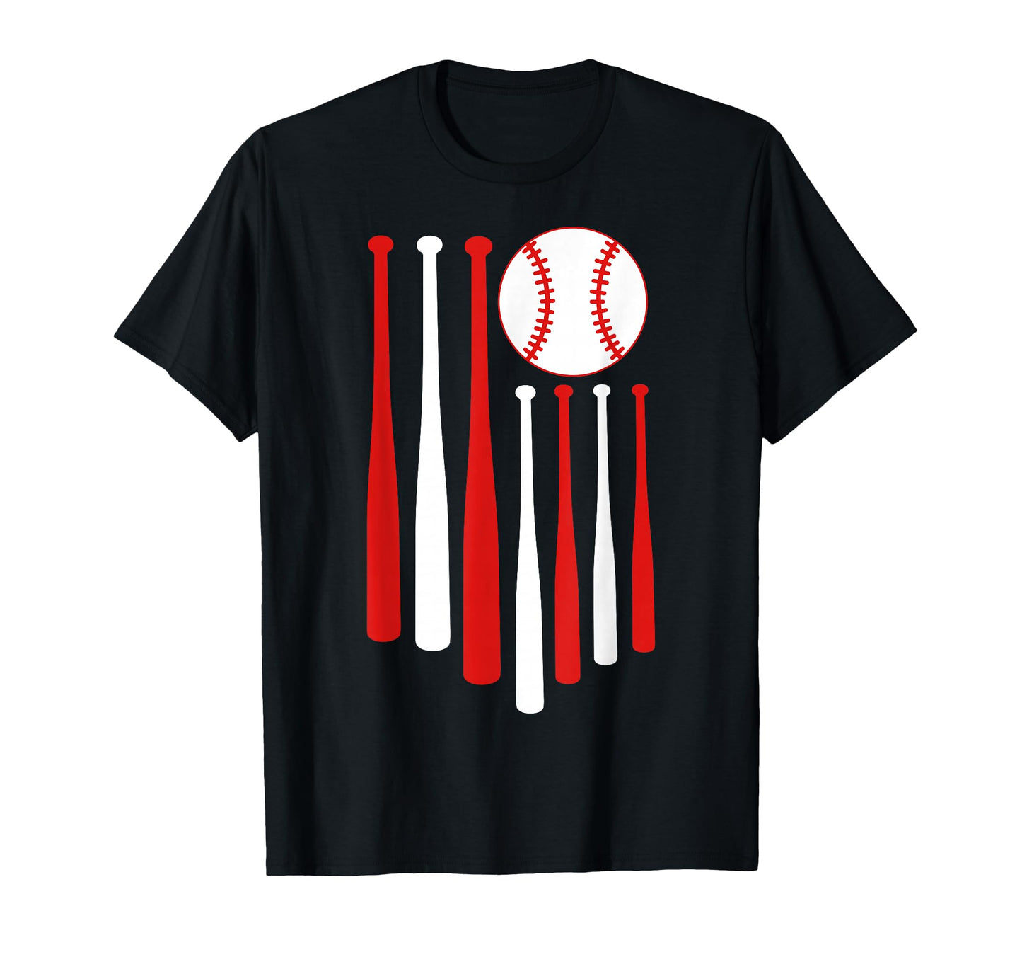 American Flag Baseball Dad 4Th July T-Shirt - Streetwear Style Men Women - T-Shirt, Sweatshirt, Hoodie