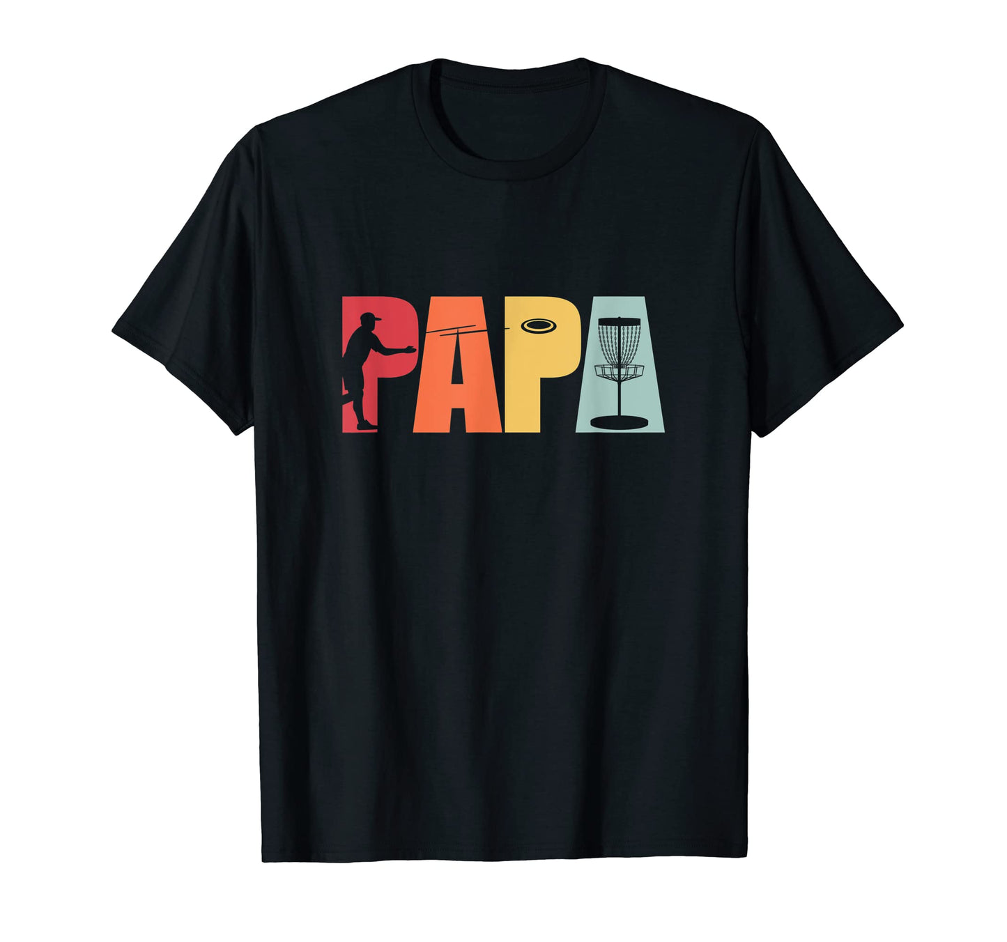 Mens Disc Golf Dad Papa Disc Golf T-Shirt - Custom Art Print Men Women - T-Shirt, Sweatshirt, Hoodie