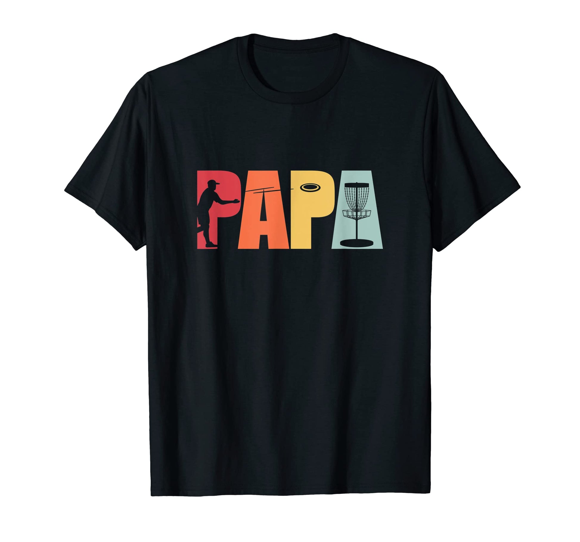Mens Disc Golf Dad Papa Disc Golf T-Shirt - Custom Art Print Men Women - T-Shirt, Sweatshirt, Hoodie