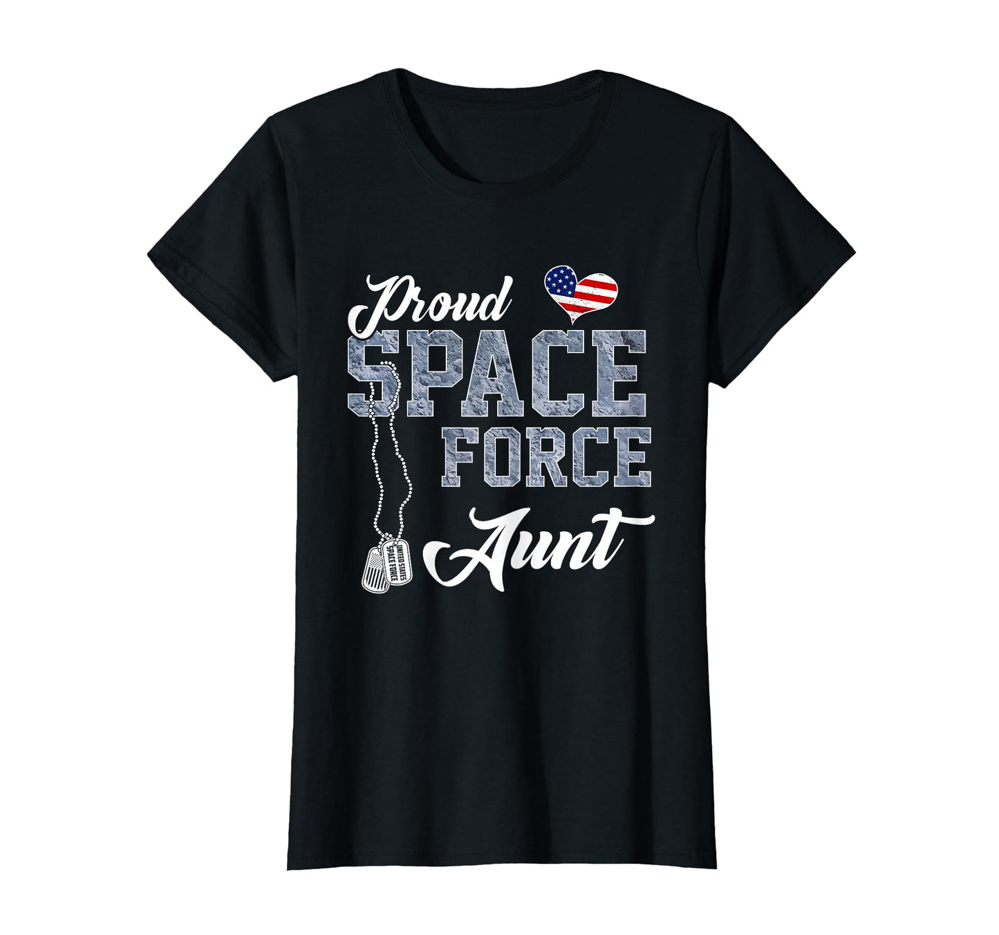 Proud Space Force Aunt Us Military T-Shirt - Unique Graphic Men Women - T-Shirt, Sweatshirt, Hoodie