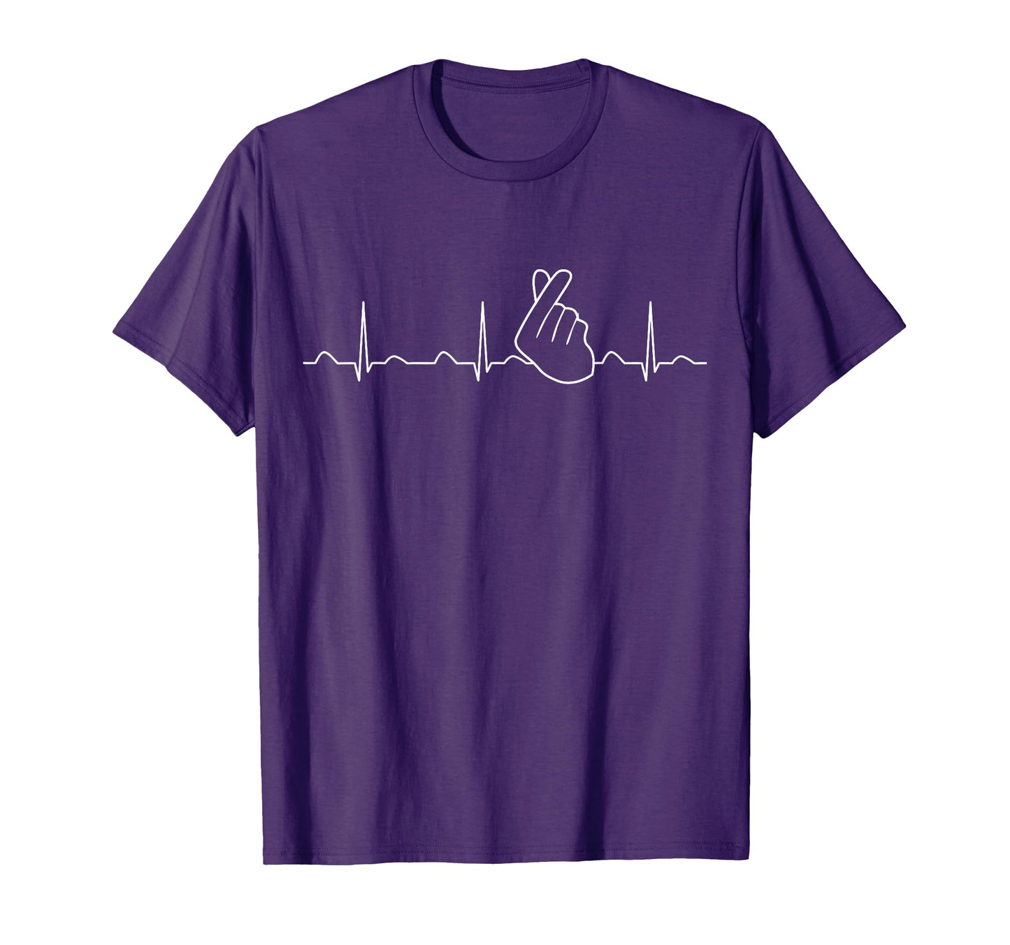 K Pop Kpop Heartbeat Hand Symbol Korean T-Shirt - Custom Art Print Unisex - T-Shirt, Sweatshirt, Hoodie
