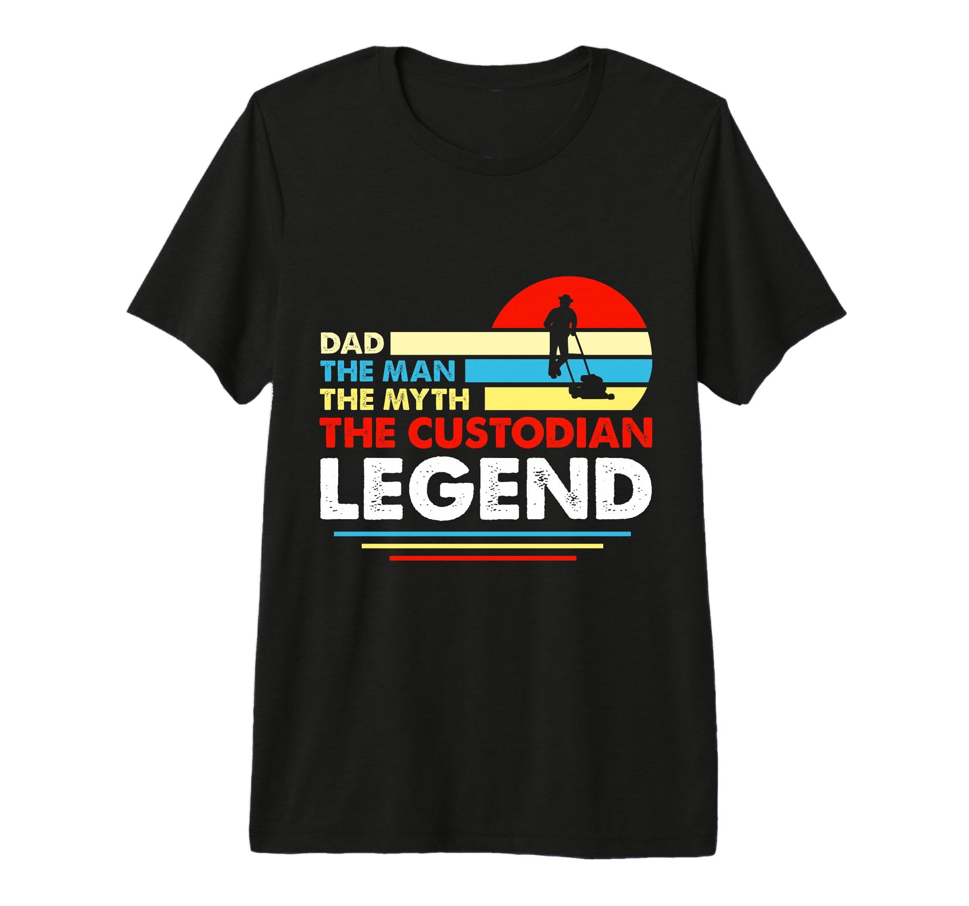 School Custodian Shirts Dad Myth T-Shirt - Aesthetic Graphic for Adults - T-Shirt, Sweatshirt, Hoodie