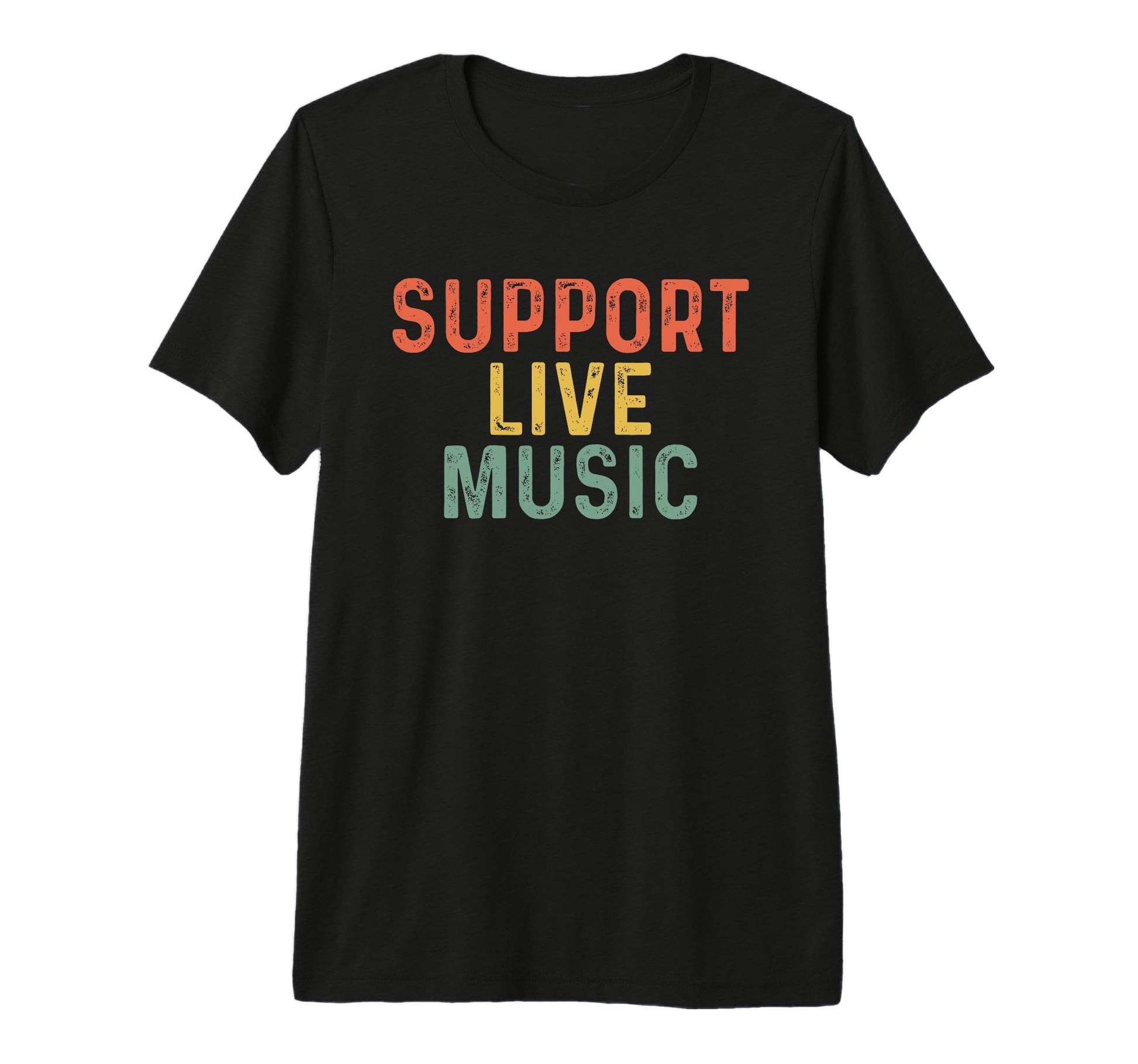 Support Live Music Musicians T-Shirt - Aesthetic Graphic Men Women - T-Shirt, Sweatshirt, Hoodie