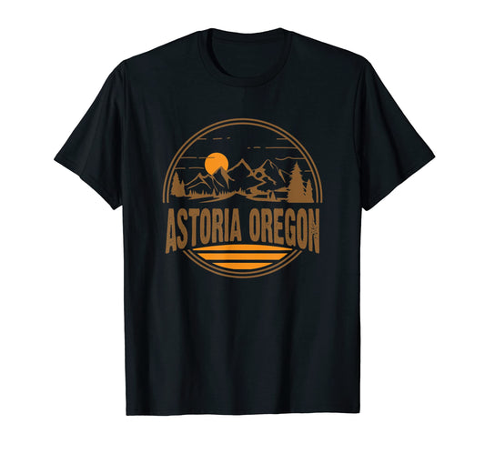 Astoria Oregon Mountain Hiking Souvenir T-Shirt - Graphic Print Unisex - T-Shirt, Sweatshirt, Hoodie