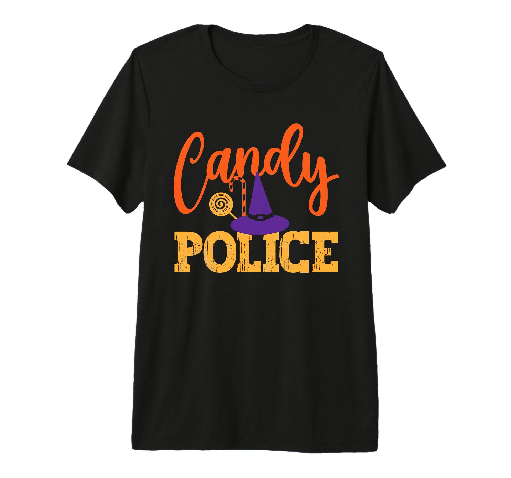 Candy Police Funny Halloween Party T-Shirt - Unique Graphic Men Women - T-Shirt, Sweatshirt, Hoodie