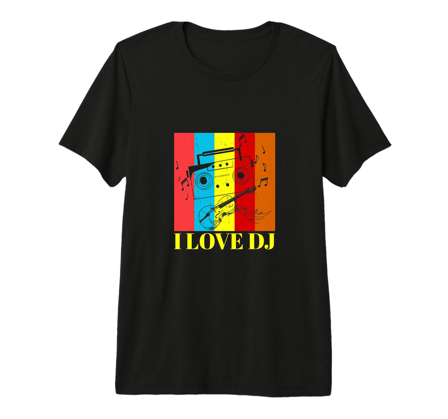 I Love Dj Music Lover Musician Musical T-Shirt - Unique Graphic for Adults - T-Shirt, Sweatshirt, Hoodie