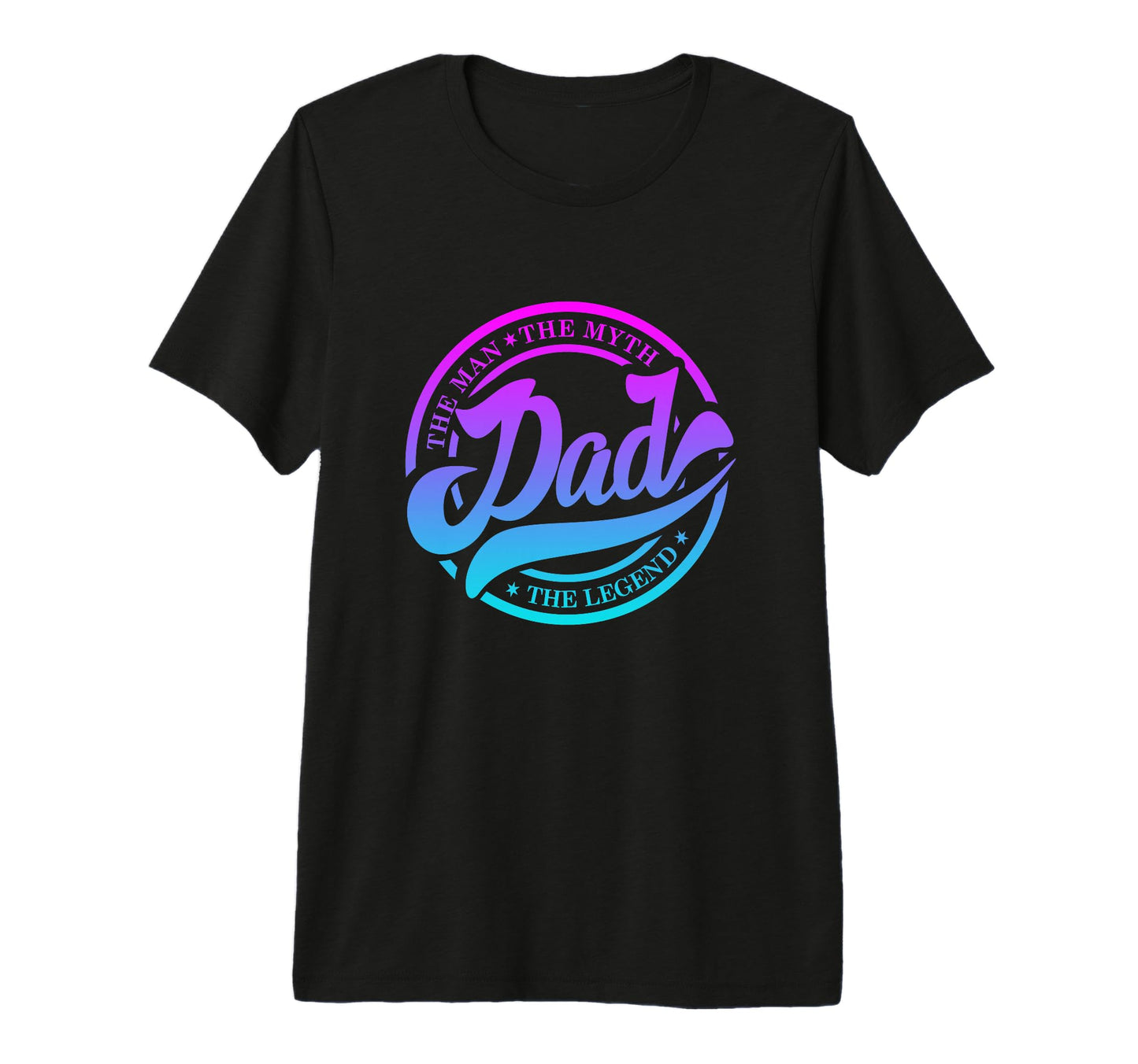 Dad Myth Legend Tri Blend T-Shirt - Minimalist Print for Adults - T-Shirt, Sweatshirt, Hoodie
