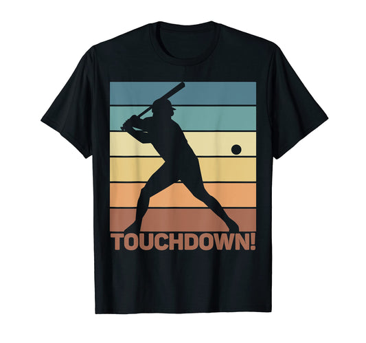 Baseball Touchdown Player Softball T-Shirt - Aesthetic Graphic for Adults - T-Shirt, Sweatshirt, Hoodie