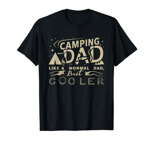 Camping Dad Campfire Camper Funny T-Shirt - Aesthetic Graphic for Adults - T-Shirt, Sweatshirt, Hoodie