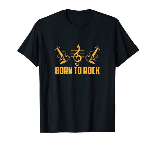 Born To Rock Music Lover Musician T-Shirt - Trendy Graphic for Adults - T-Shirt, Sweatshirt, Hoodie