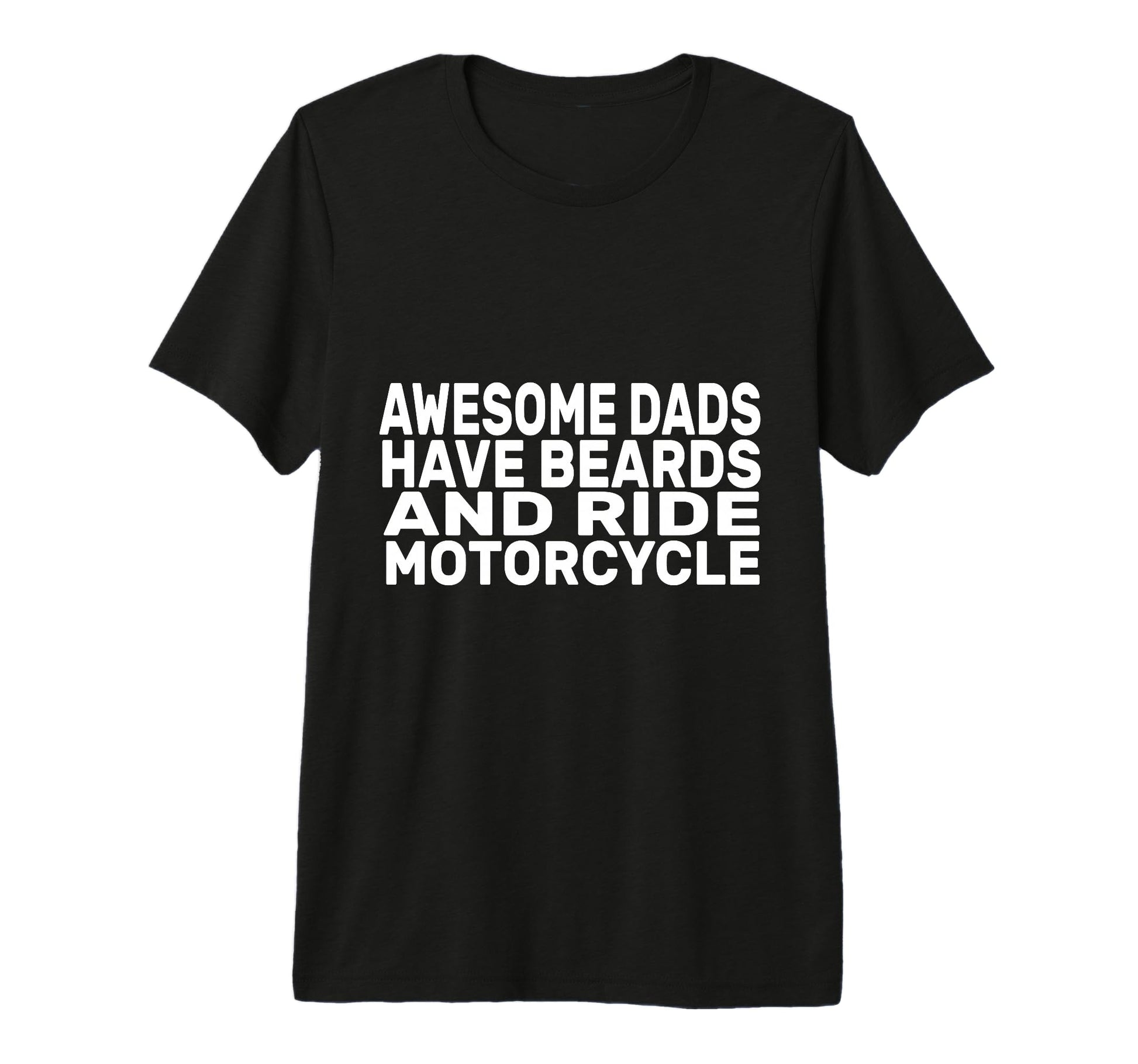 Mens Awesome Dads Have Beards And T-Shirt - Custom Art Print Men Women - T-Shirt, Sweatshirt, Hoodie