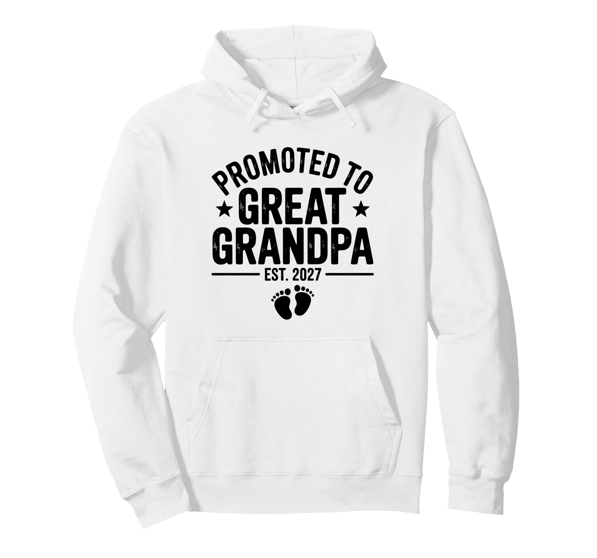 Promoted To Great Grandpa 2027 Hoodie - Graphic Print for Adults - T-Shirt, Sweatshirt, Hoodie