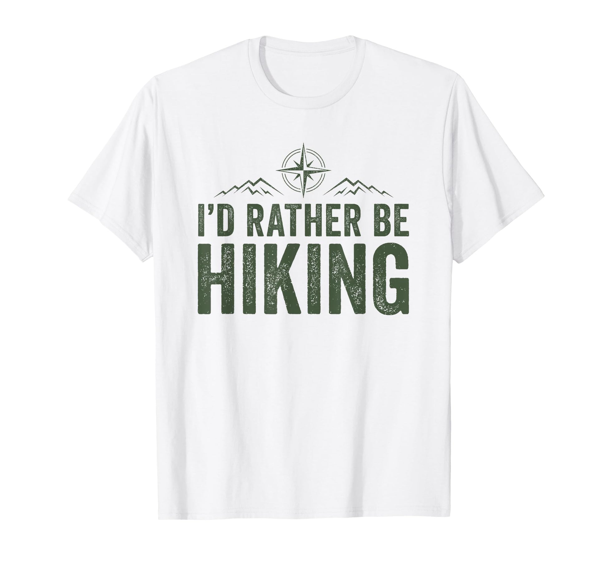 Id Rather Be Hiking Mountain Hiker T-Shirt - Minimalist Print Men Women - T-Shirt, Sweatshirt, Hoodie