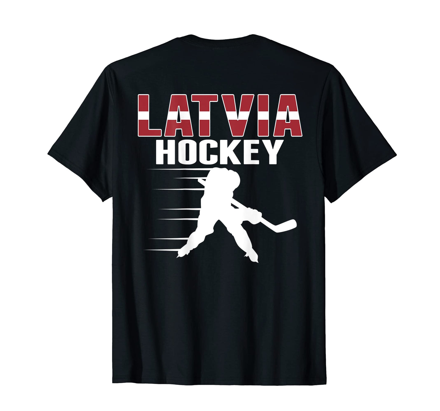Latvia Ice Hockey Fans Jersey Support T-Shirt - Graphic Print Unisex - T-Shirt, Sweatshirt, Hoodie