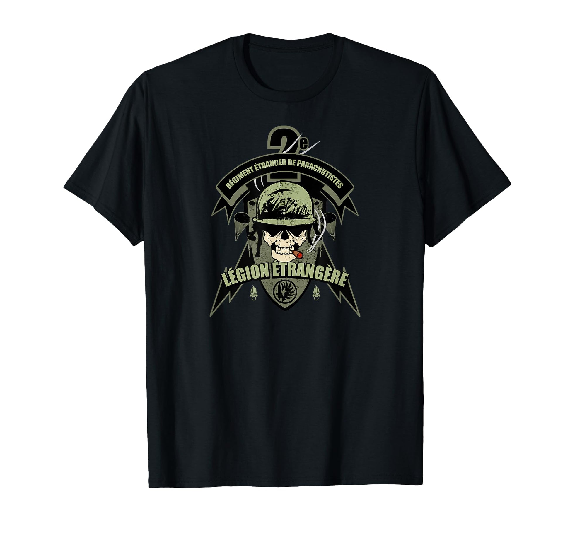 French Foreign Legion Paratrooper 2 T-Shirt - Aesthetic Graphic Men Women - T-Shirt, Sweatshirt, Hoodie
