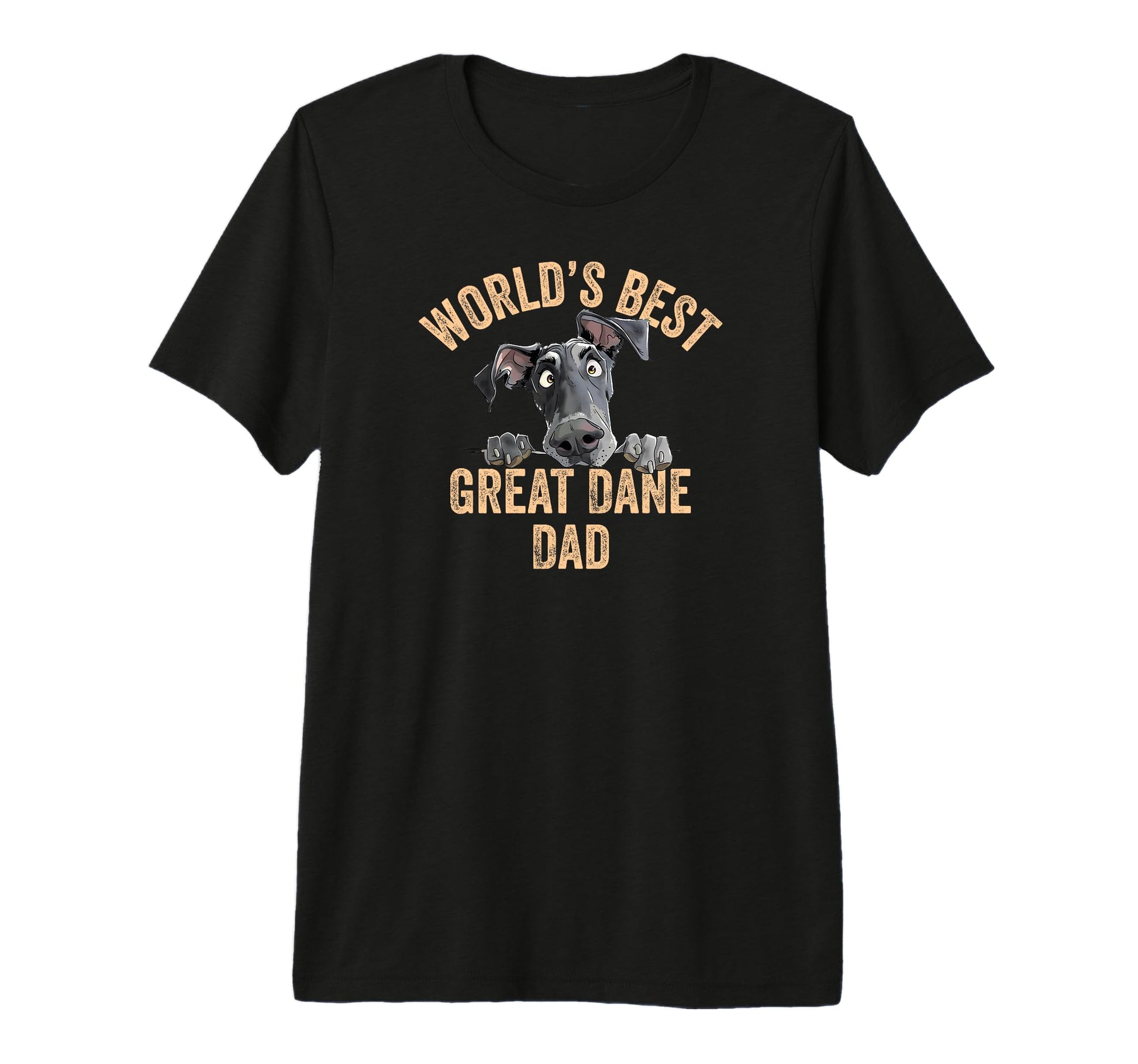 Worlds Best Great Dane Dad Funny Great T-Shirt - Novelty Apparel Unisex - T-Shirt, Sweatshirt, Hoodie