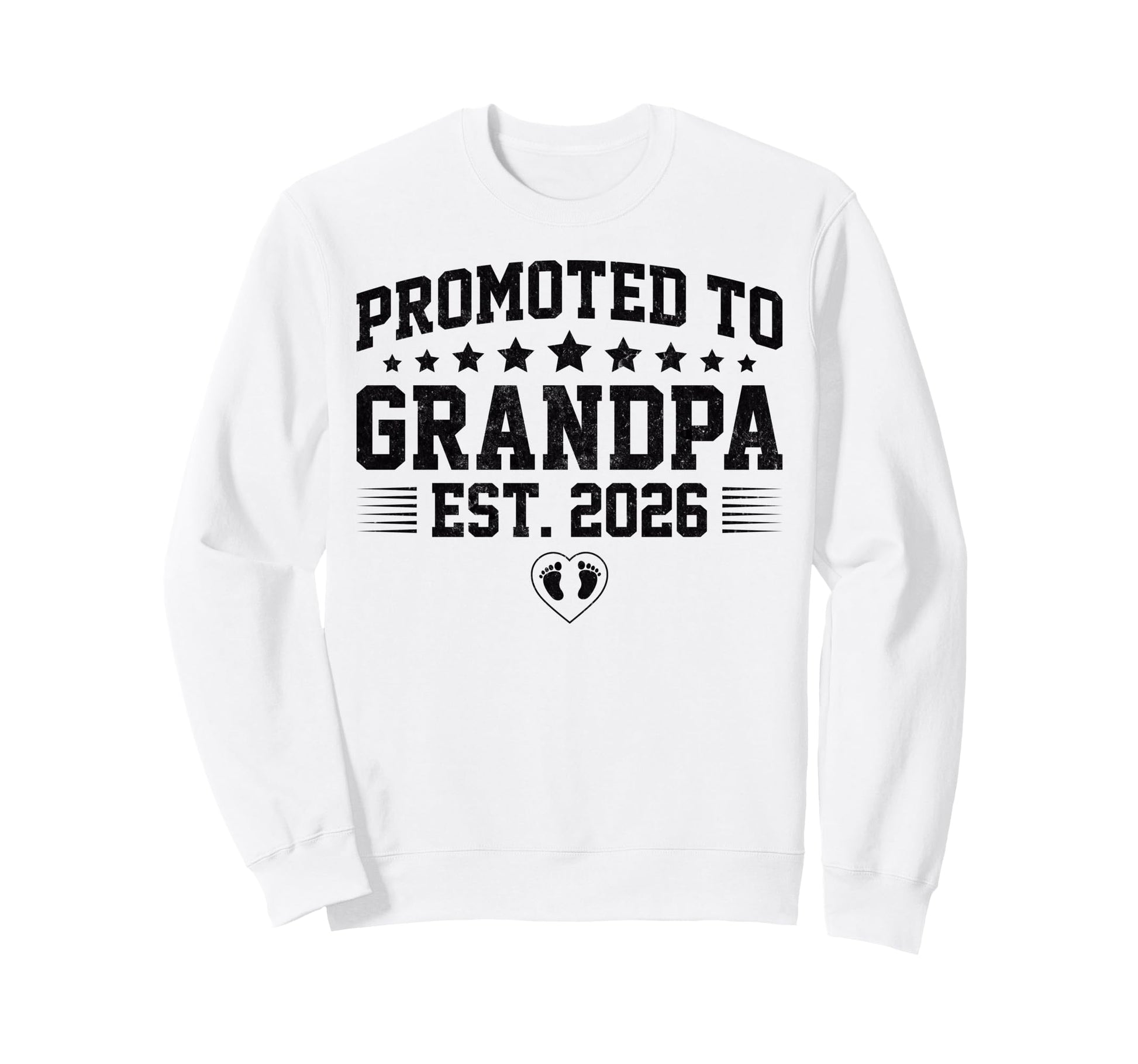 Promoted To Grandpa Est 2026 Sweatshirt - Casual Everyday Wear for Adults - T-Shirt, Sweatshirt, Hoodie