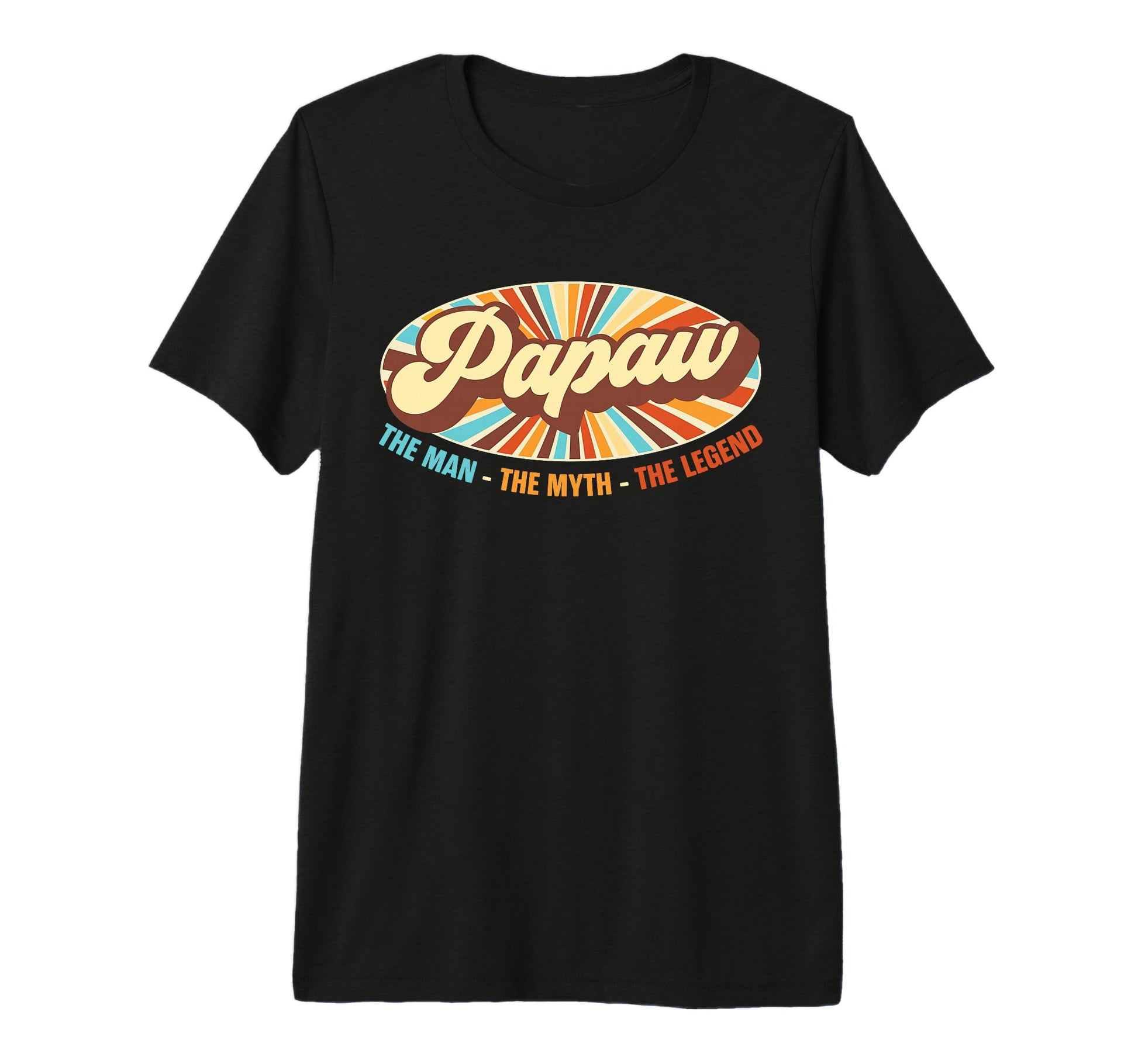 Mens Papaw Myth Legend Dad Grandpa Tri T-Shirt - Fun Novelty Design Unisex - T-Shirt, Sweatshirt, Hoodie