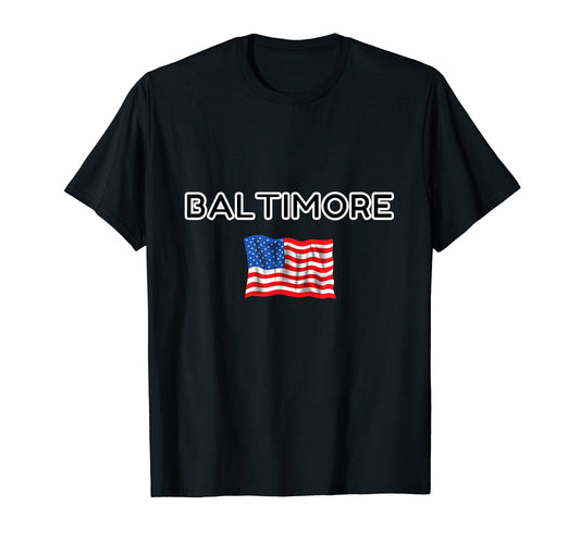 Baltimore Usa Pop Art T-Shirt - Custom Art Print for Adults - T-Shirt, Sweatshirt, Hoodie