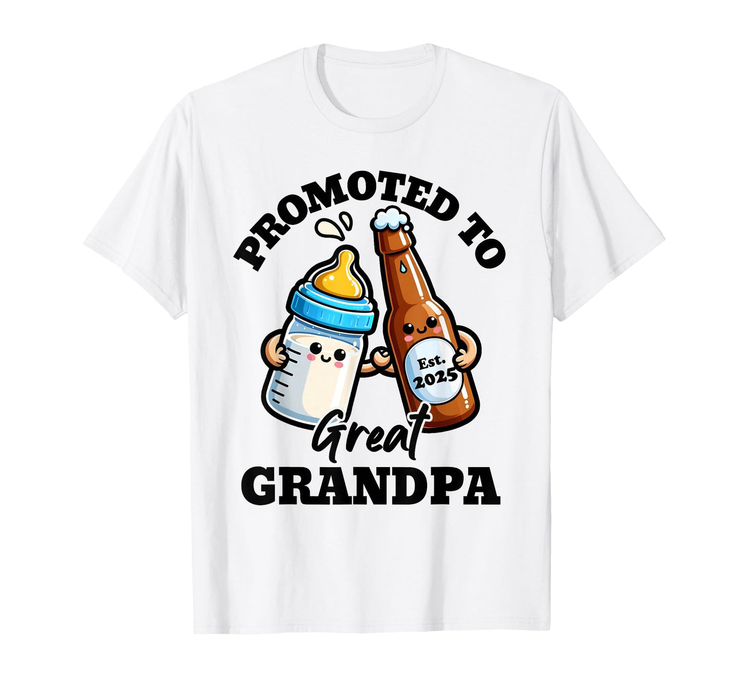 Promoted To Great Grandpa Est Sweatshirt - Casual Everyday Wear Men Women - T-Shirt, Sweatshirt, Hoodie