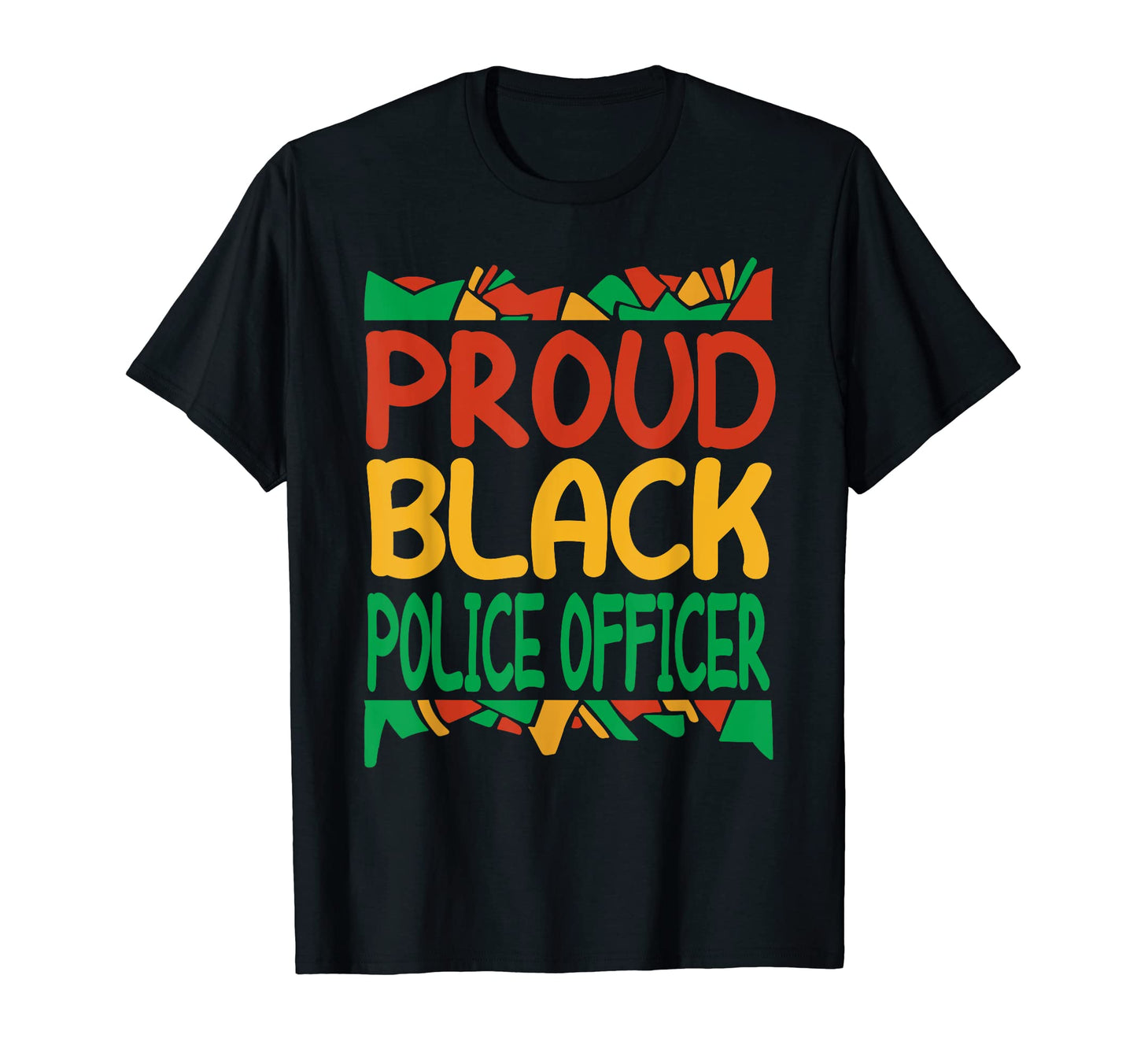 Juneteenth Proud Black Police Officer T-Shirt - Trendy Graphic Men Women - T-Shirt, Sweatshirt, Hoodie