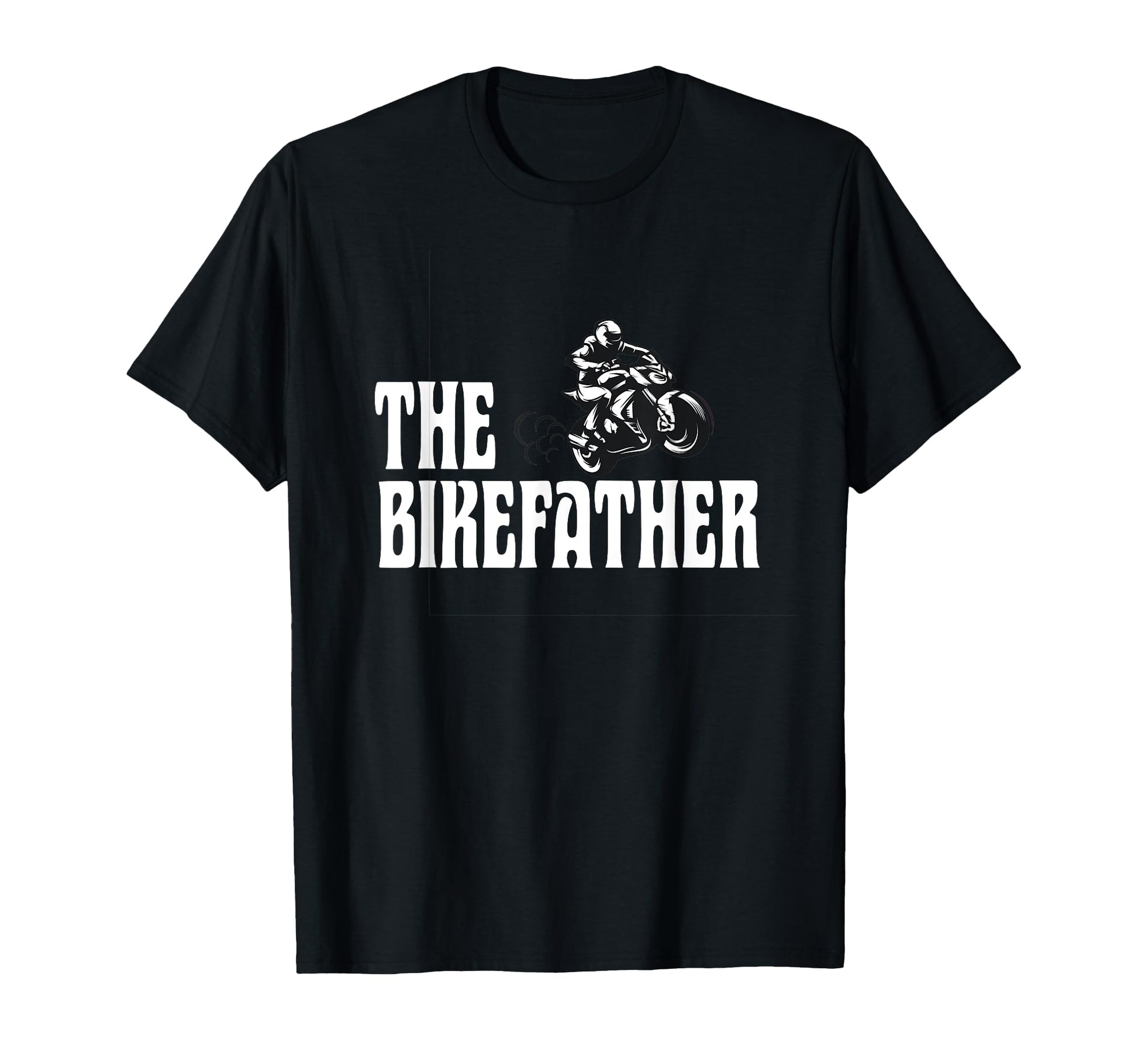 Biker Biker Dad Bikefather Funny T-Shirt - Custom Art Print for Adults - T-Shirt, Sweatshirt, Hoodie