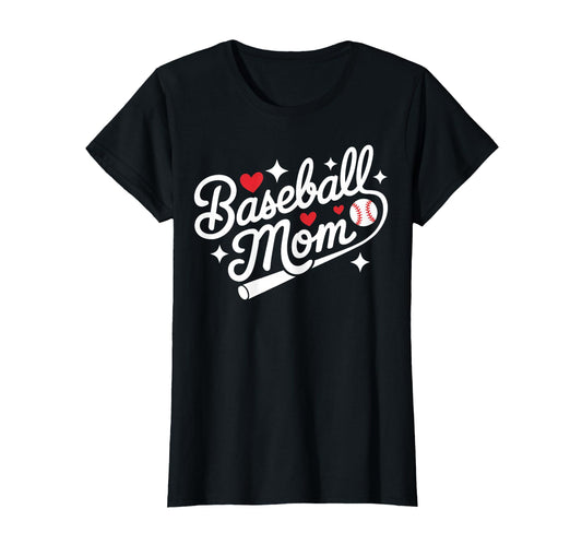 Baseball Mom Sports Player Mother T-Shirt - Aesthetic Graphic for Adults - T-Shirt, Sweatshirt, Hoodie