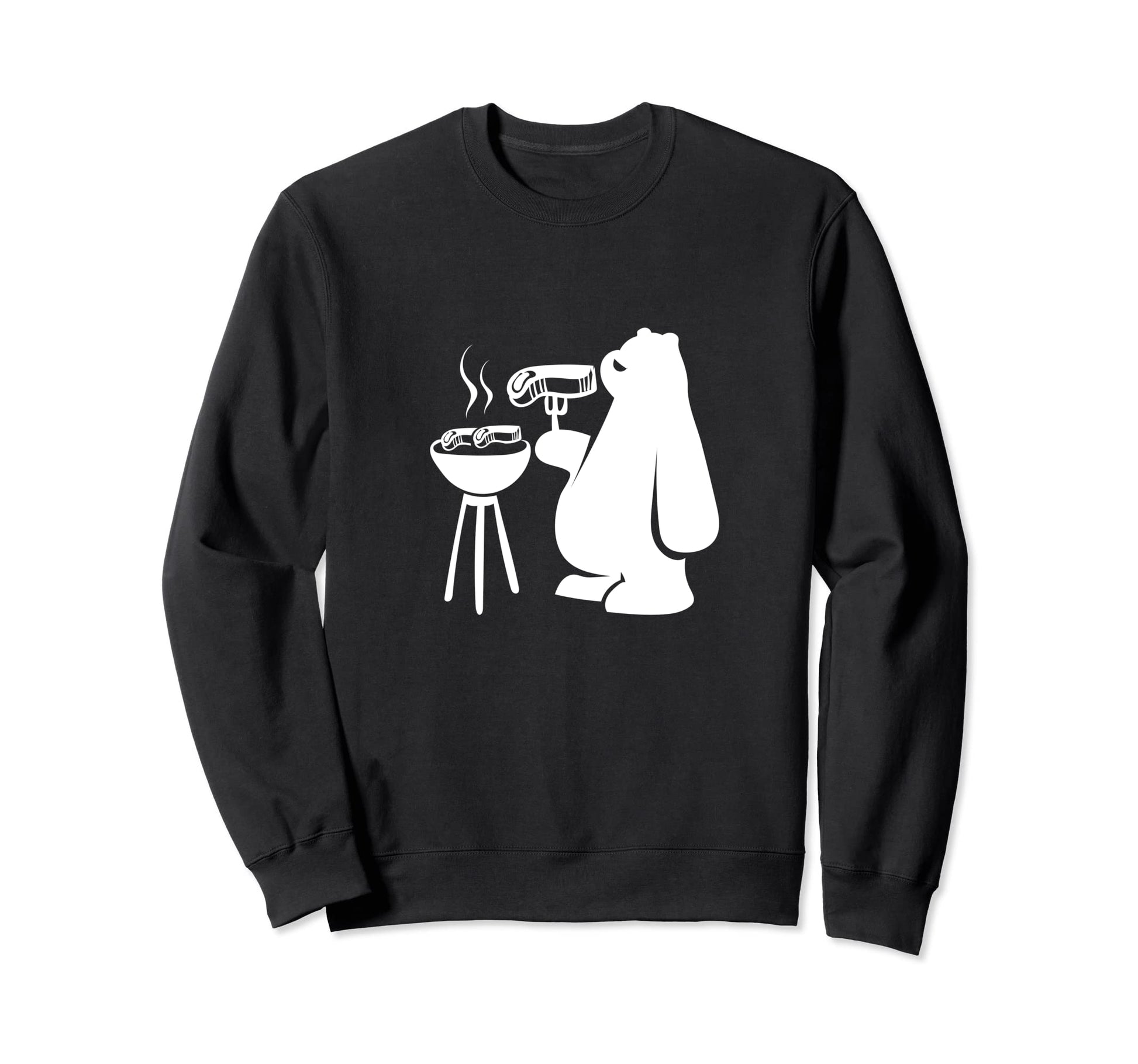 Camper Bear Nature Wildlife Hiking Sweatshirt - Minimalist Print Men Women - T-Shirt, Sweatshirt, Hoodie