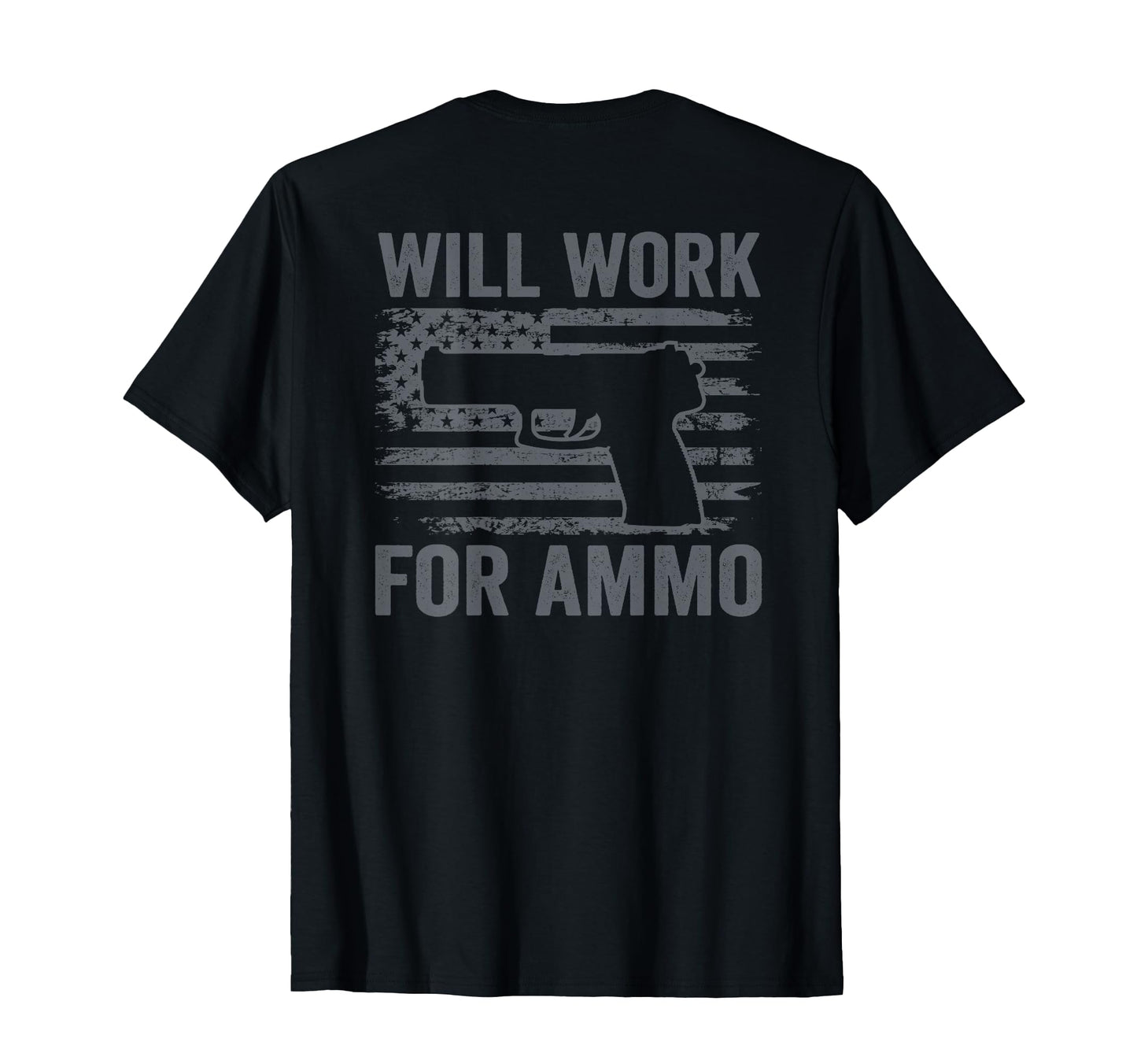 Will Work Ammo Usa Flag Funny 9Mm T-Shirt - Streetwear Style for Adults - T-Shirt, Sweatshirt, Hoodie