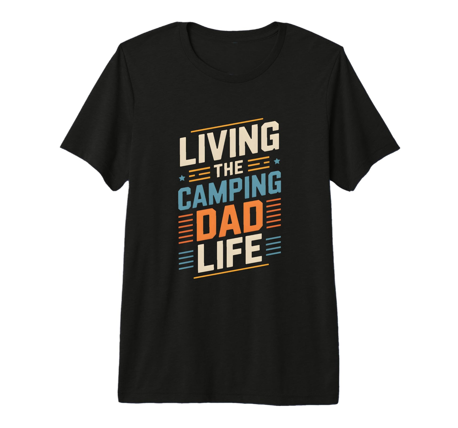 Mens Living Camping Dad Life T-Shirt - Minimalist Print Men Women - T-Shirt, Sweatshirt, Hoodie