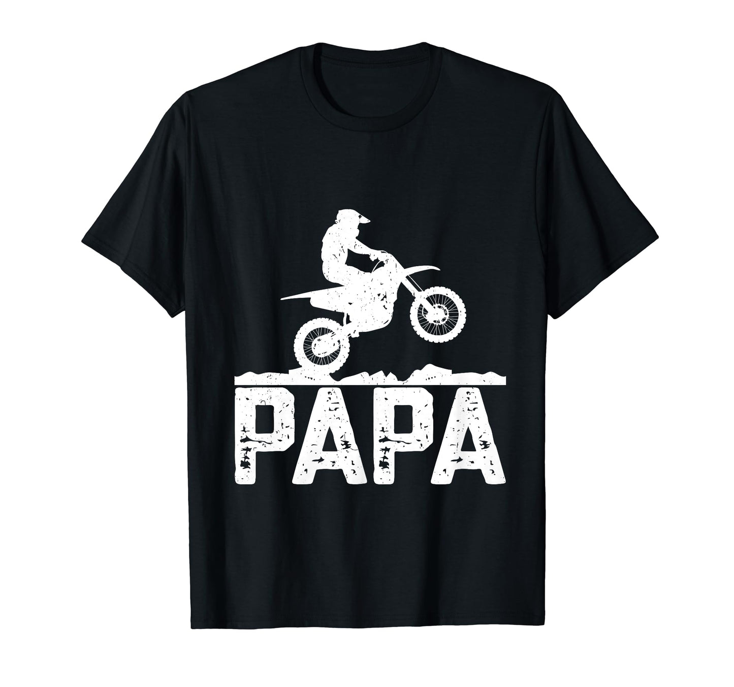 Papa Father Dad Dirt Bike Riding T-Shirt - Fun Novelty Design for Adults - T-Shirt, Sweatshirt, Hoodie