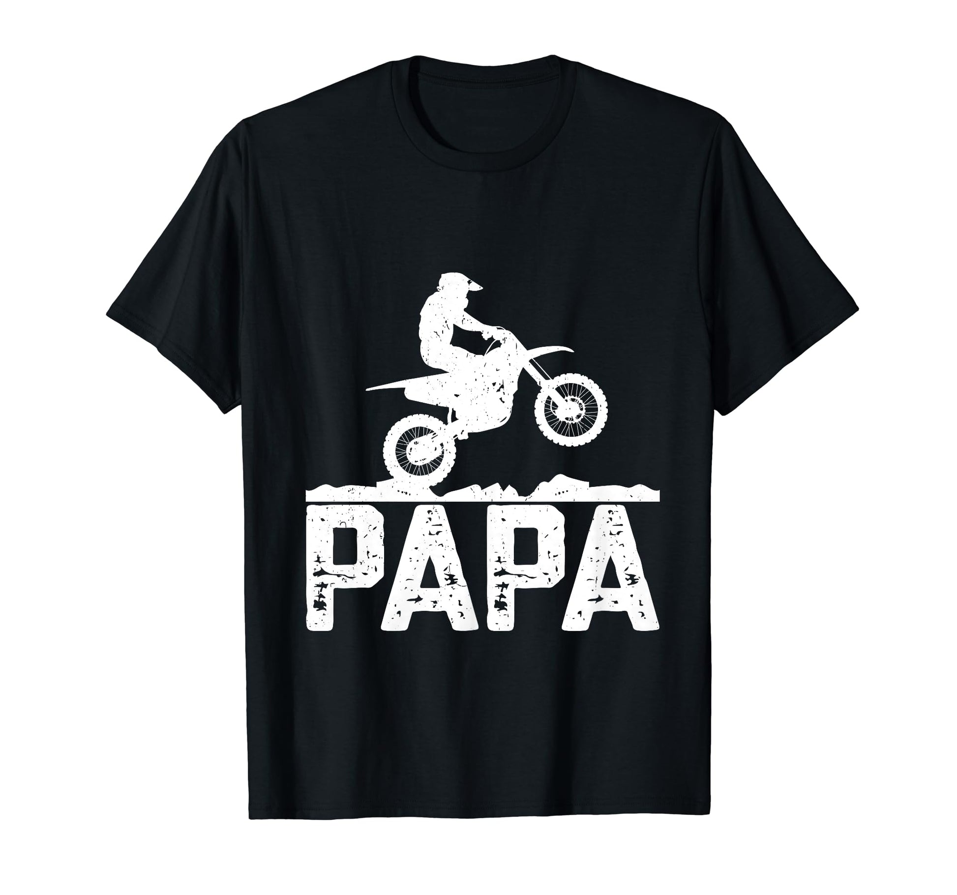 Papa Father Dad Dirt Bike Riding T-Shirt - Fun Novelty Design for Adults - T-Shirt, Sweatshirt, Hoodie
