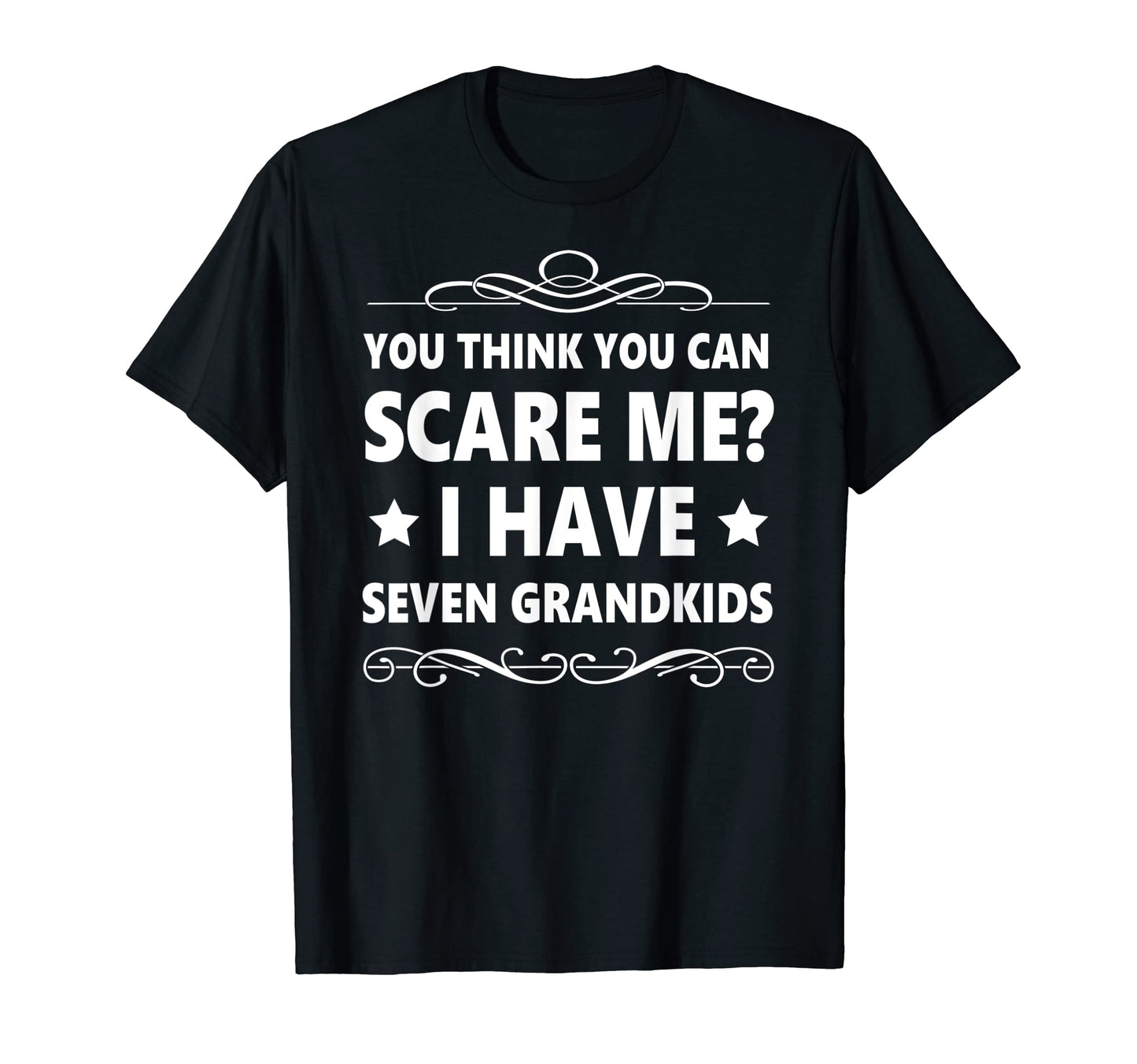 Grandpa 7 Grandkids Papa Pops Joke T-Shirt - Graphic Print for Adults - T-Shirt, Sweatshirt, Hoodie